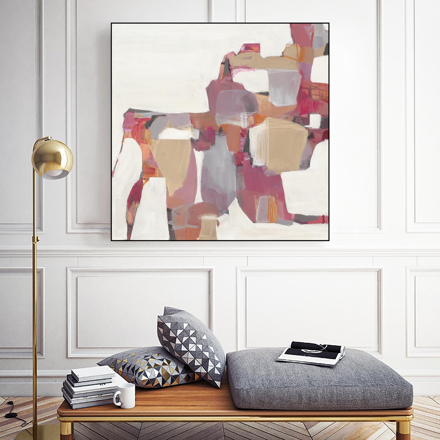 Geranium by Terri Burris on GIANT ART - pinks abstract