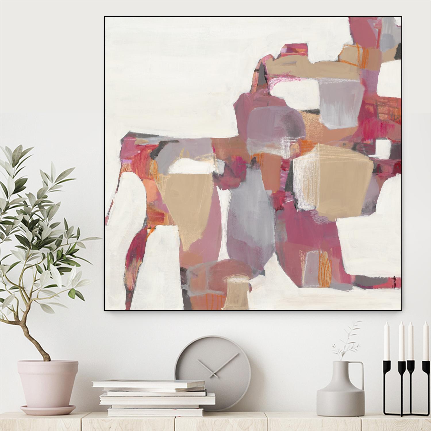 Geranium by Terri Burris on GIANT ART - pinks abstract