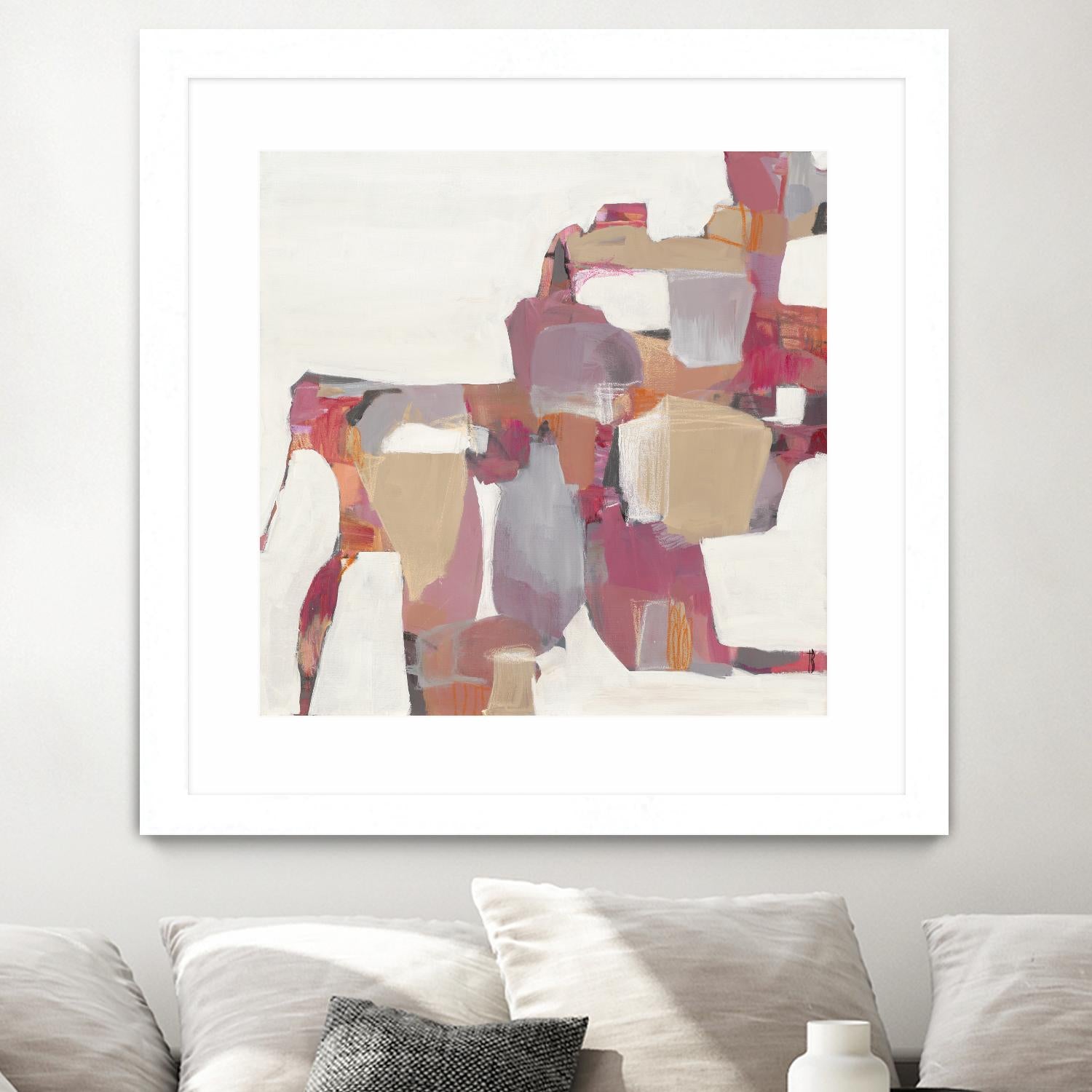 Geranium by Terri Burris on GIANT ART - pinks abstract