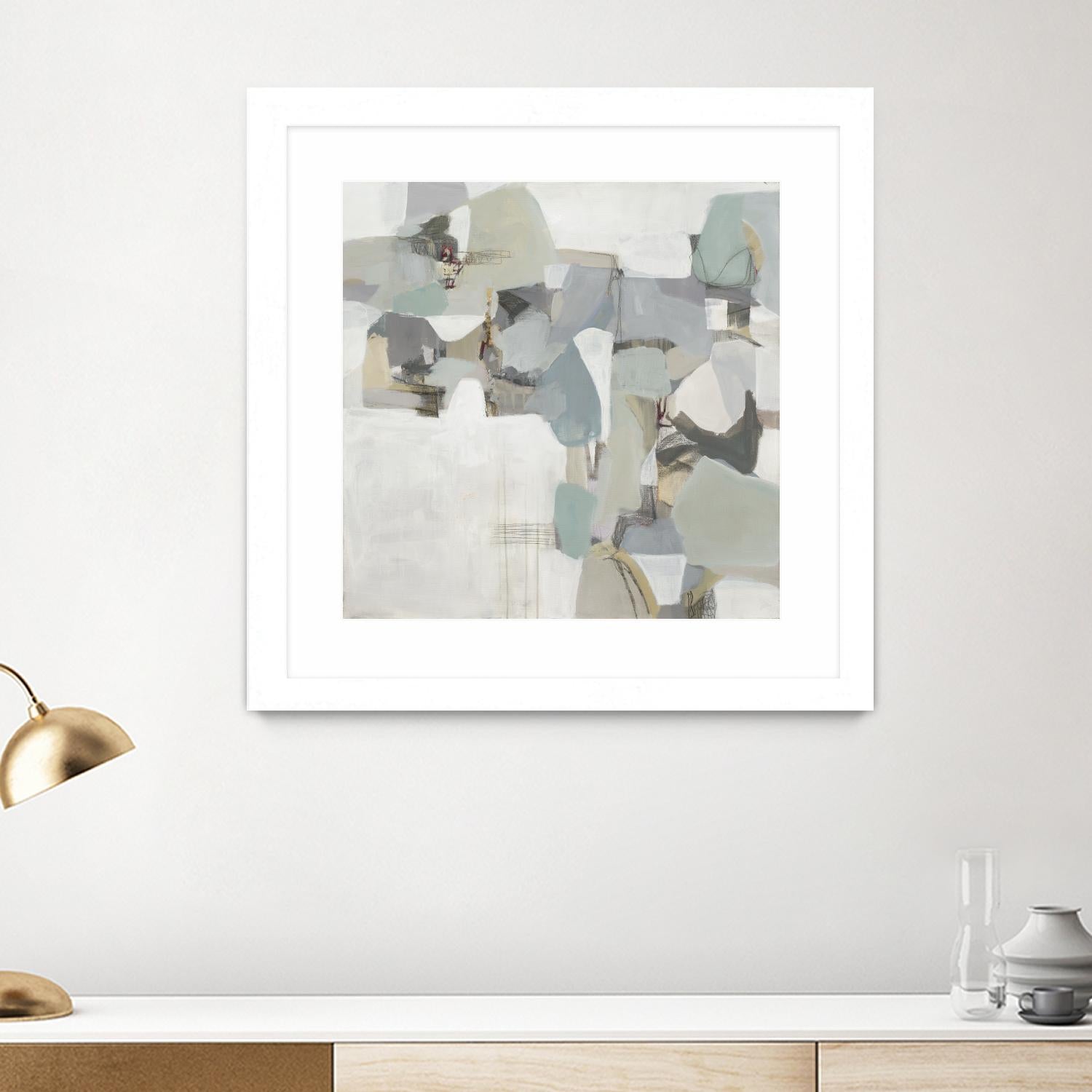 Glacier by Terri Burris on GIANT ART - grays abstract