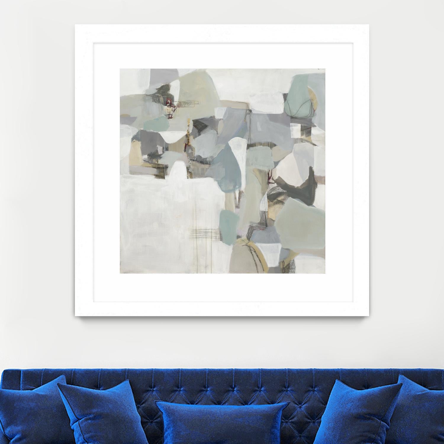 Glacier by Terri Burris on GIANT ART - grays abstract