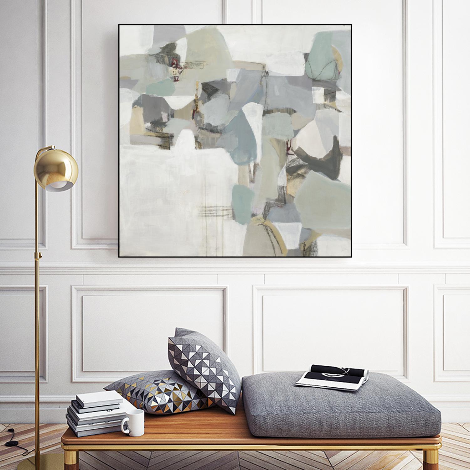 Glacier by Terri Burris on GIANT ART - grays abstract