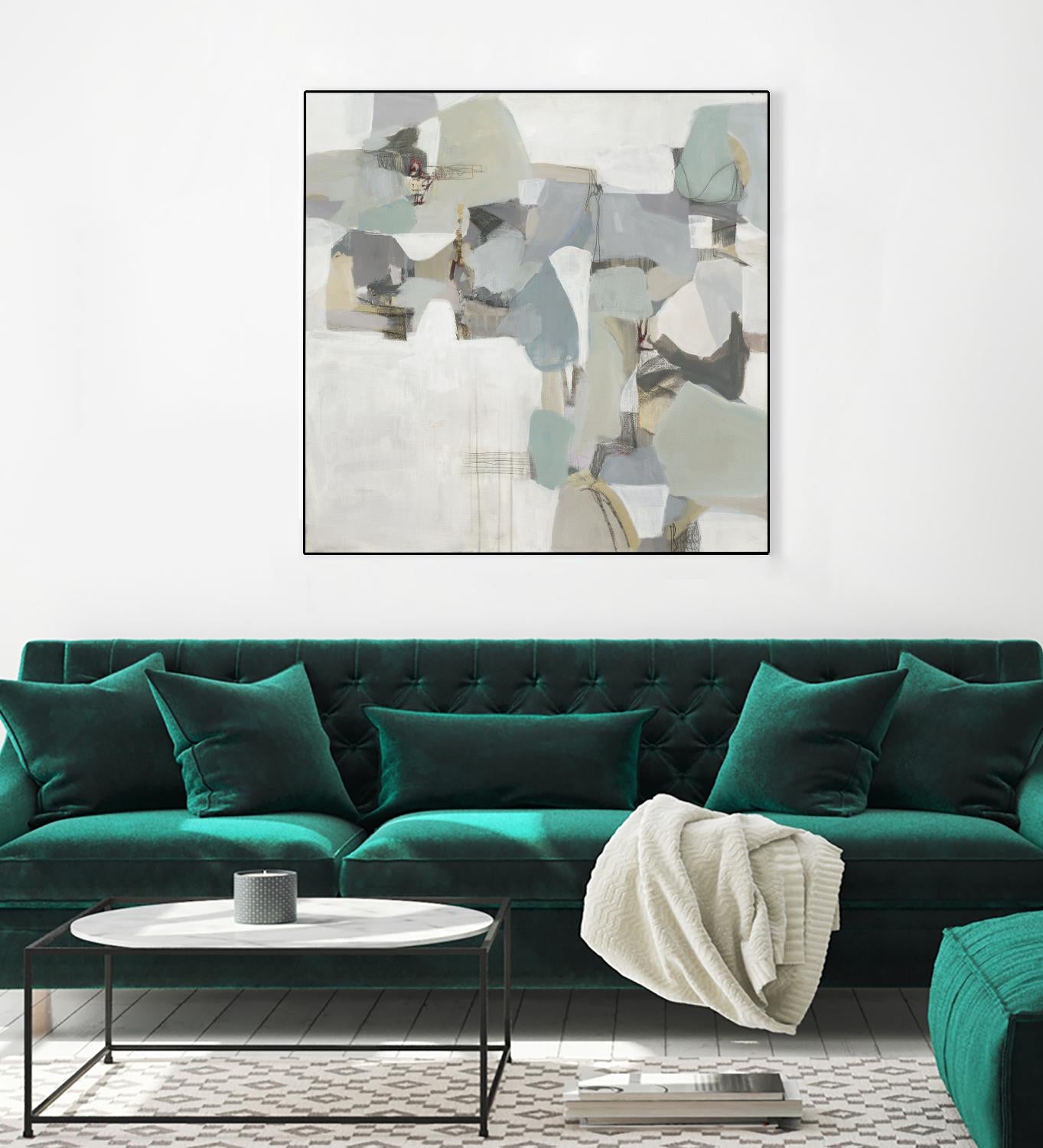 Glacier by Terri Burris on GIANT ART - grays abstract