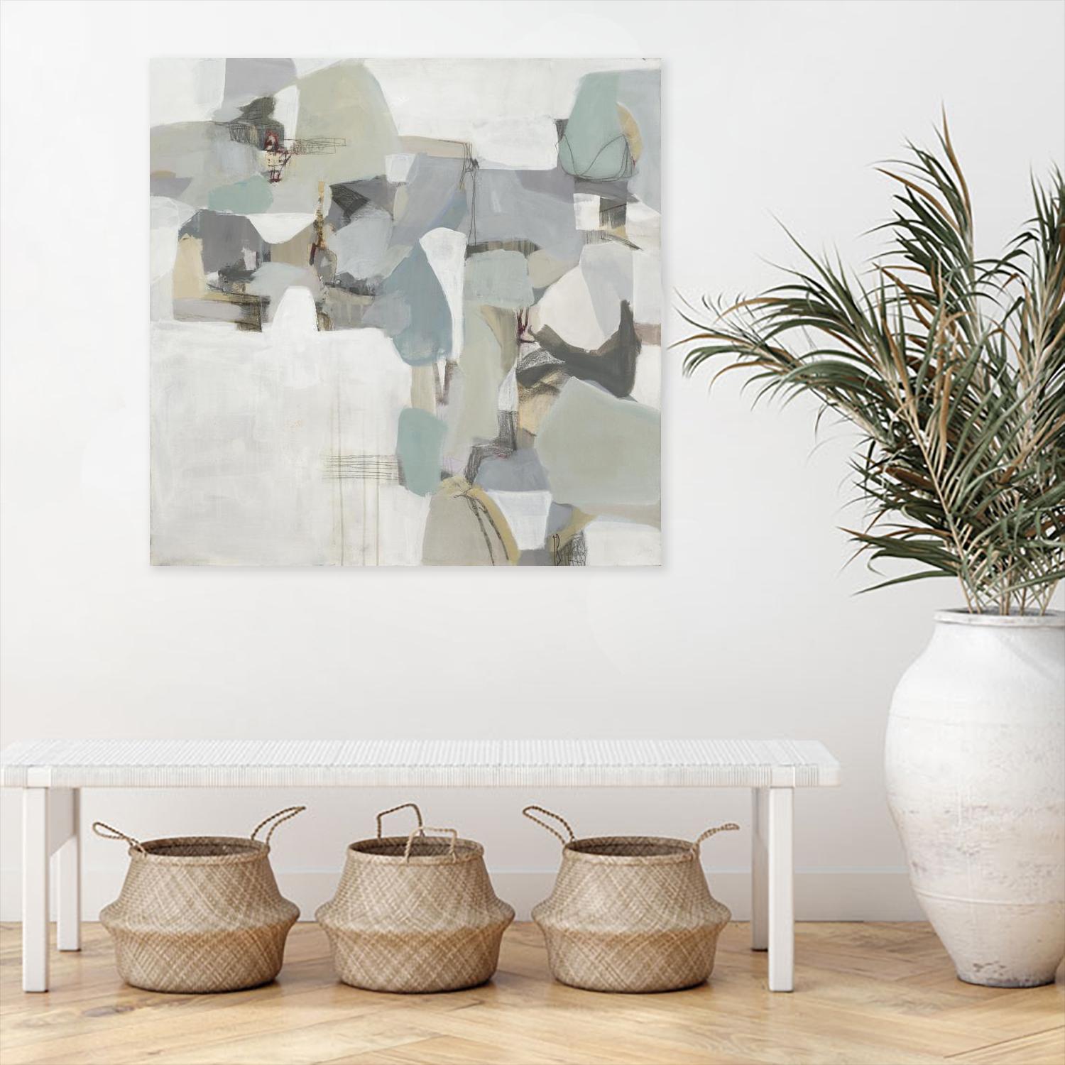 Glacier by Terri Burris on GIANT ART - grays abstract