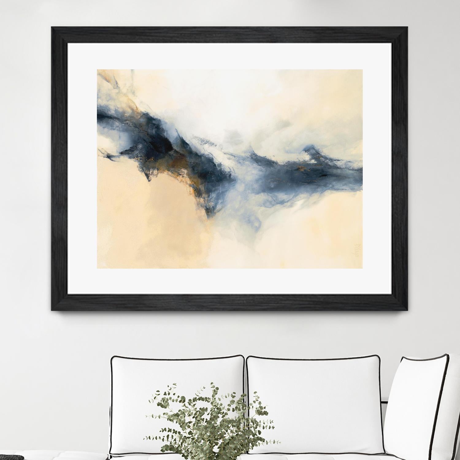 Terra Nova by Dina D'Argo on GIANT ART - whites & creams abstract cream