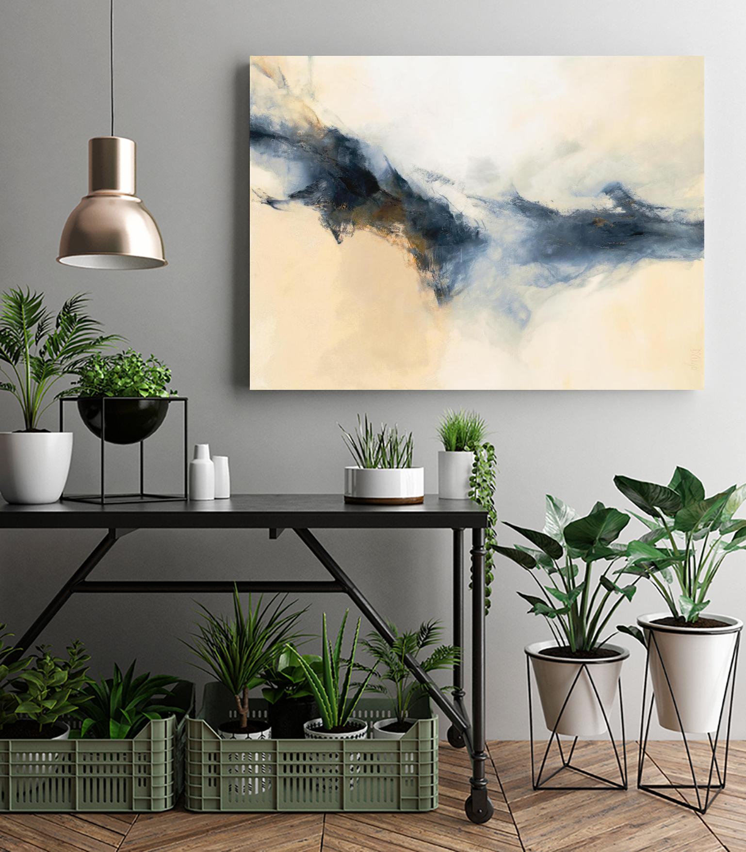 Terra Nova by Dina D'Argo on GIANT ART - whites & creams abstract cream