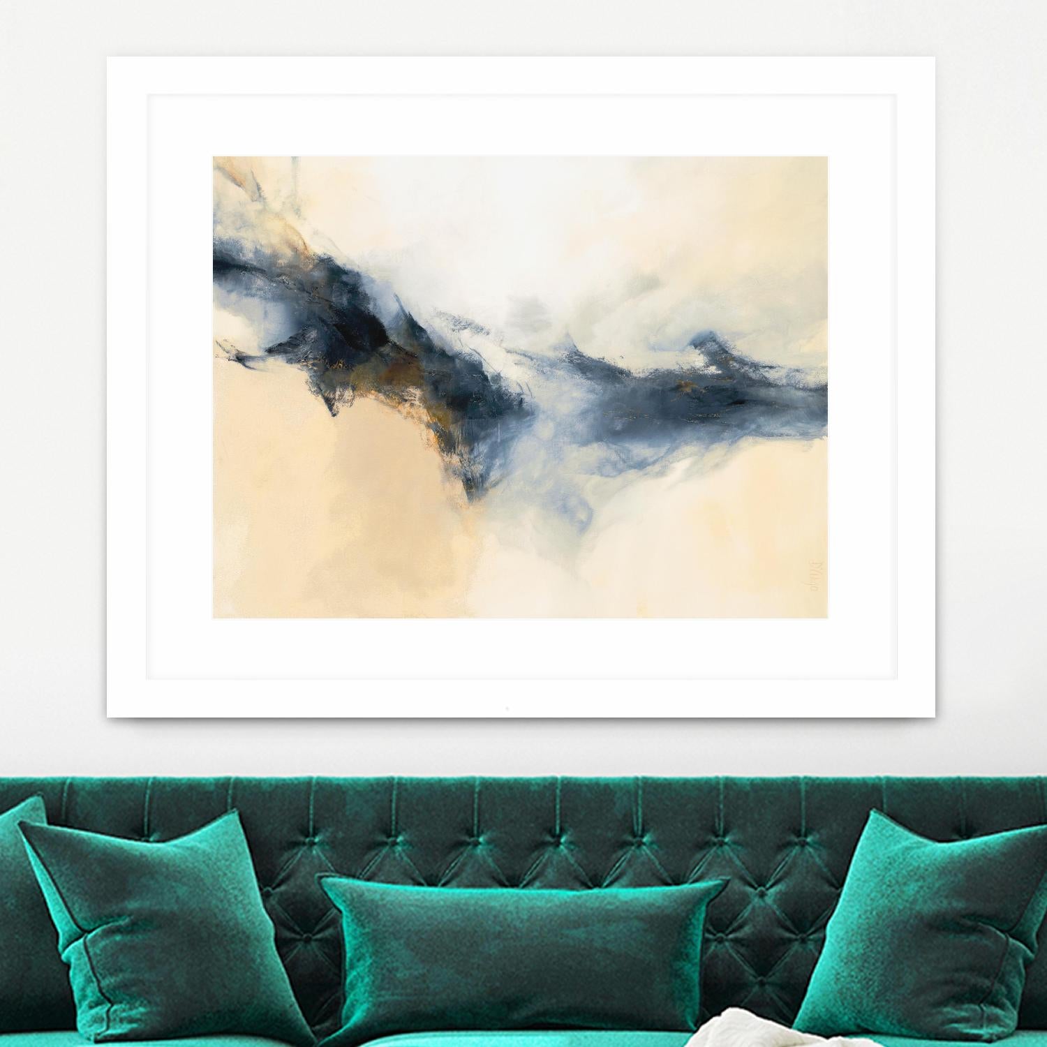 Terra Nova by Dina D'Argo on GIANT ART - whites & creams abstract cream
