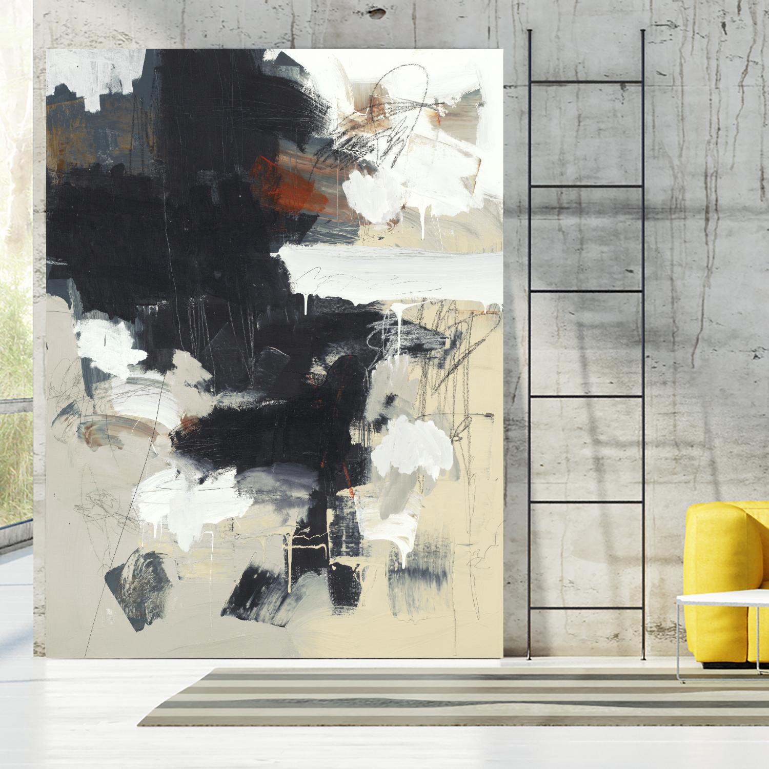 Written Then Forgotten by Brent Foreman on GIANT ART - blacks abstract