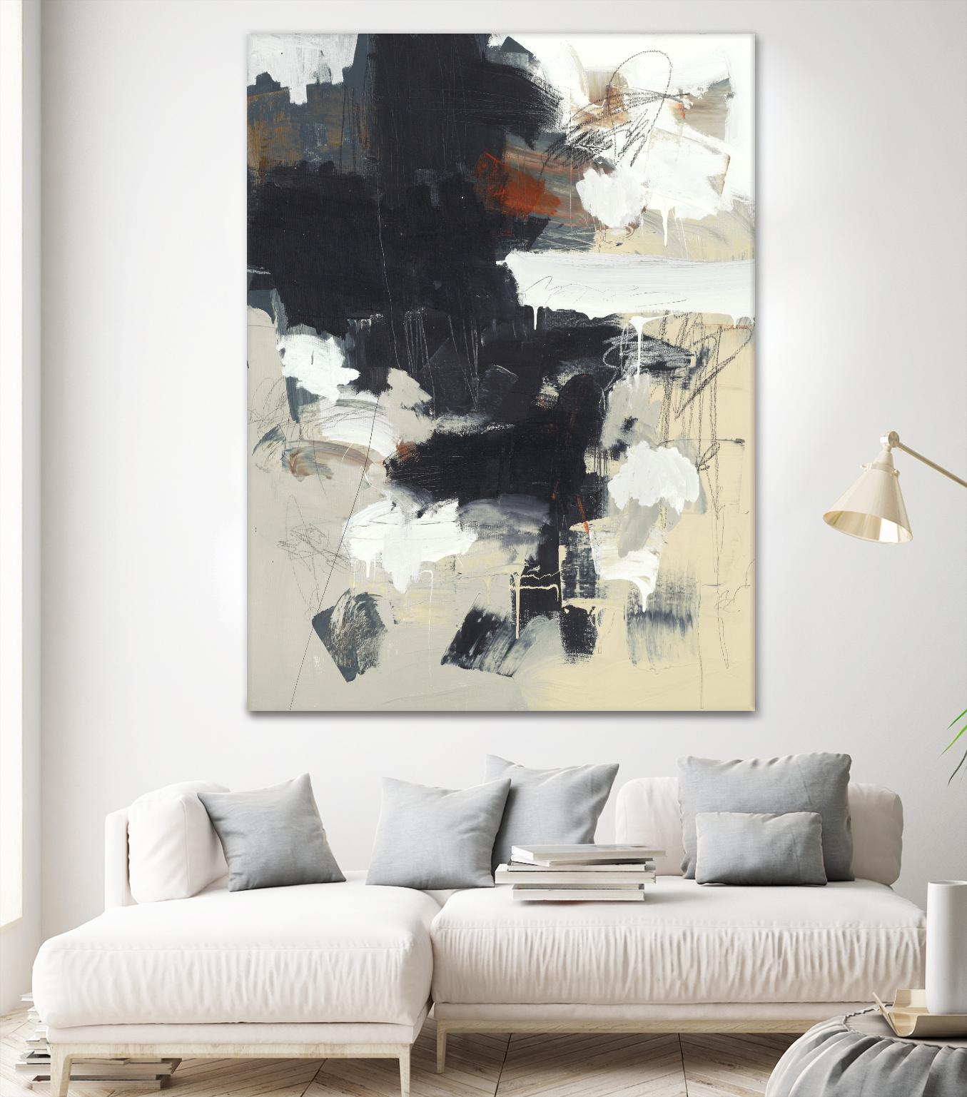 Written Then Forgotten by Brent Foreman on GIANT ART - blacks abstract