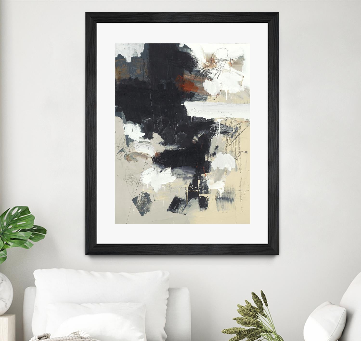Written Then Forgotten by Brent Foreman on GIANT ART - blacks abstract