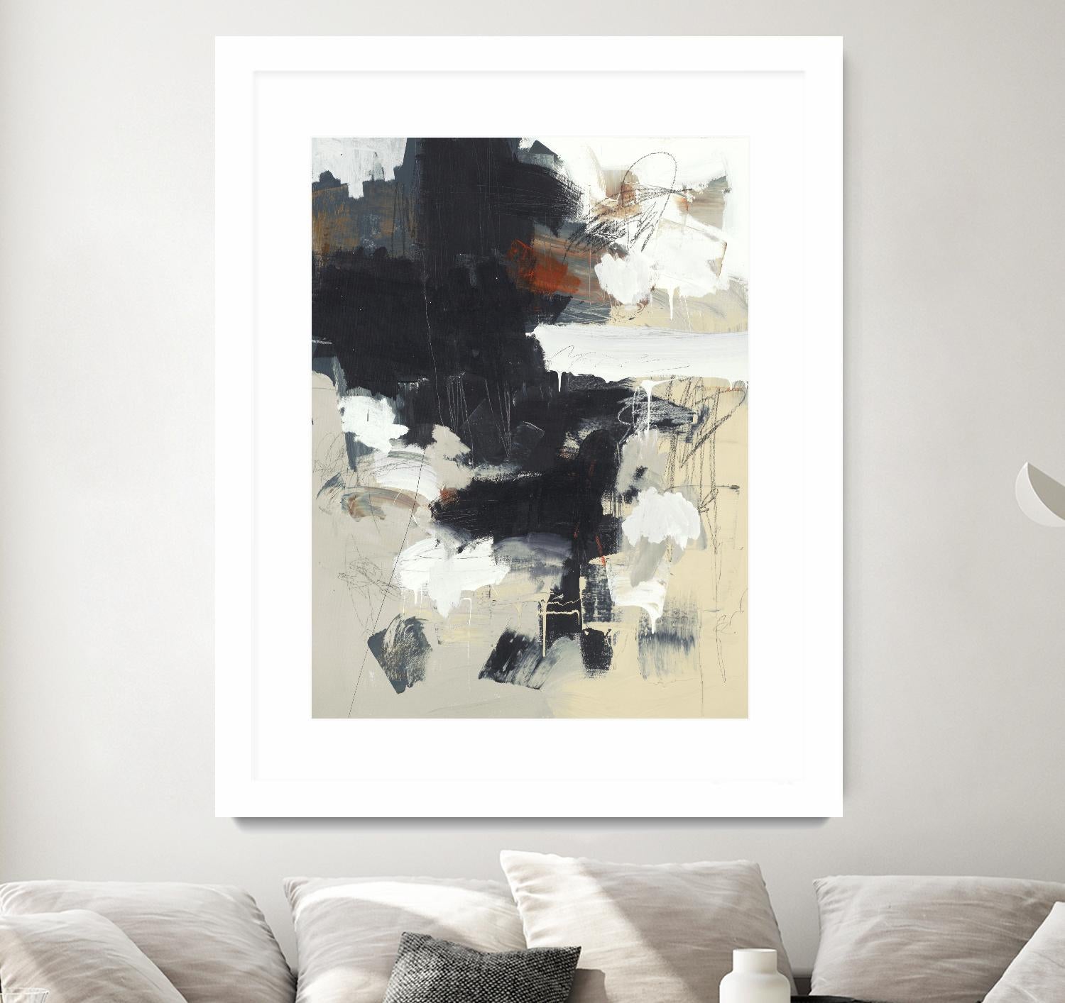 Written Then Forgotten by Brent Foreman on GIANT ART - blacks abstract