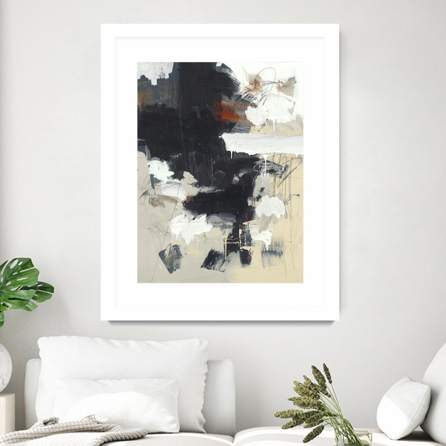 Written Then Forgotten by Brent Foreman on GIANT ART - blacks abstract