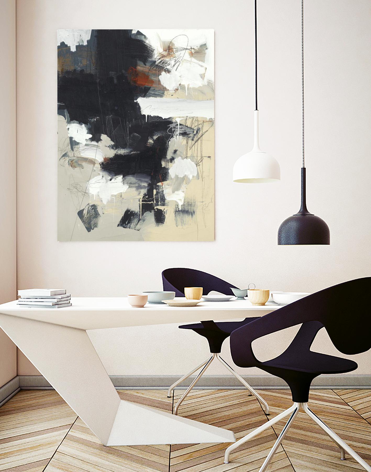 Written Then Forgotten by Brent Foreman on GIANT ART - blacks abstract