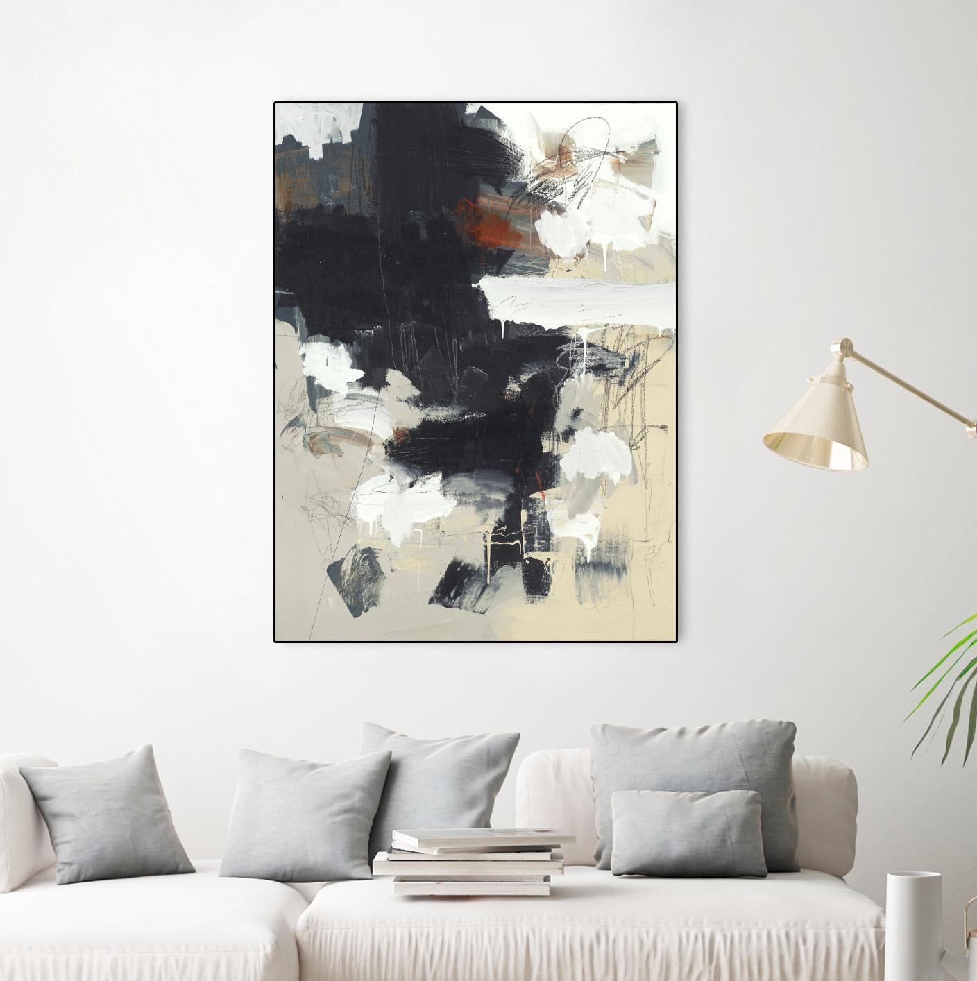 Written Then Forgotten by Brent Foreman on GIANT ART - blacks abstract