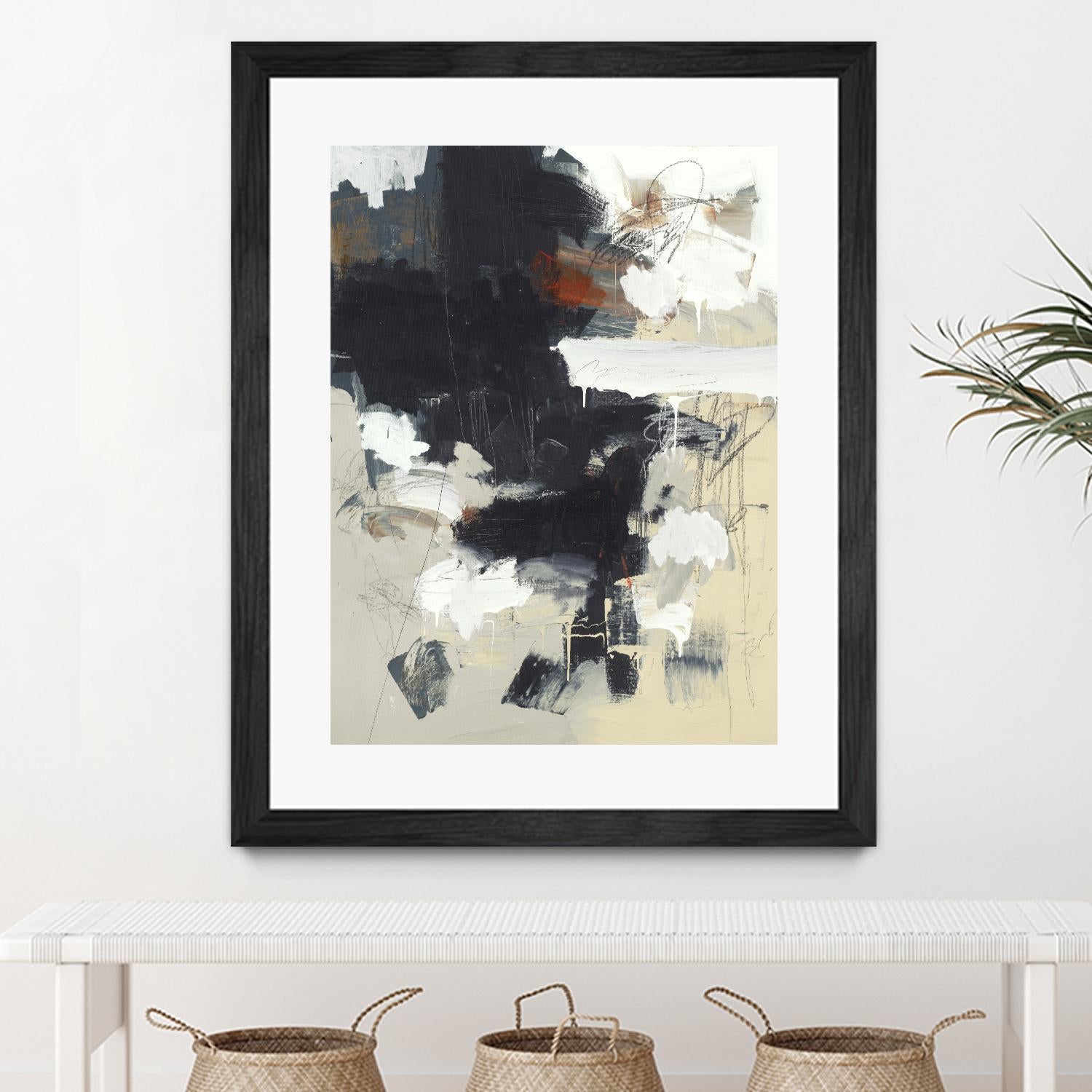 Written Then Forgotten by Brent Foreman on GIANT ART - blacks abstract