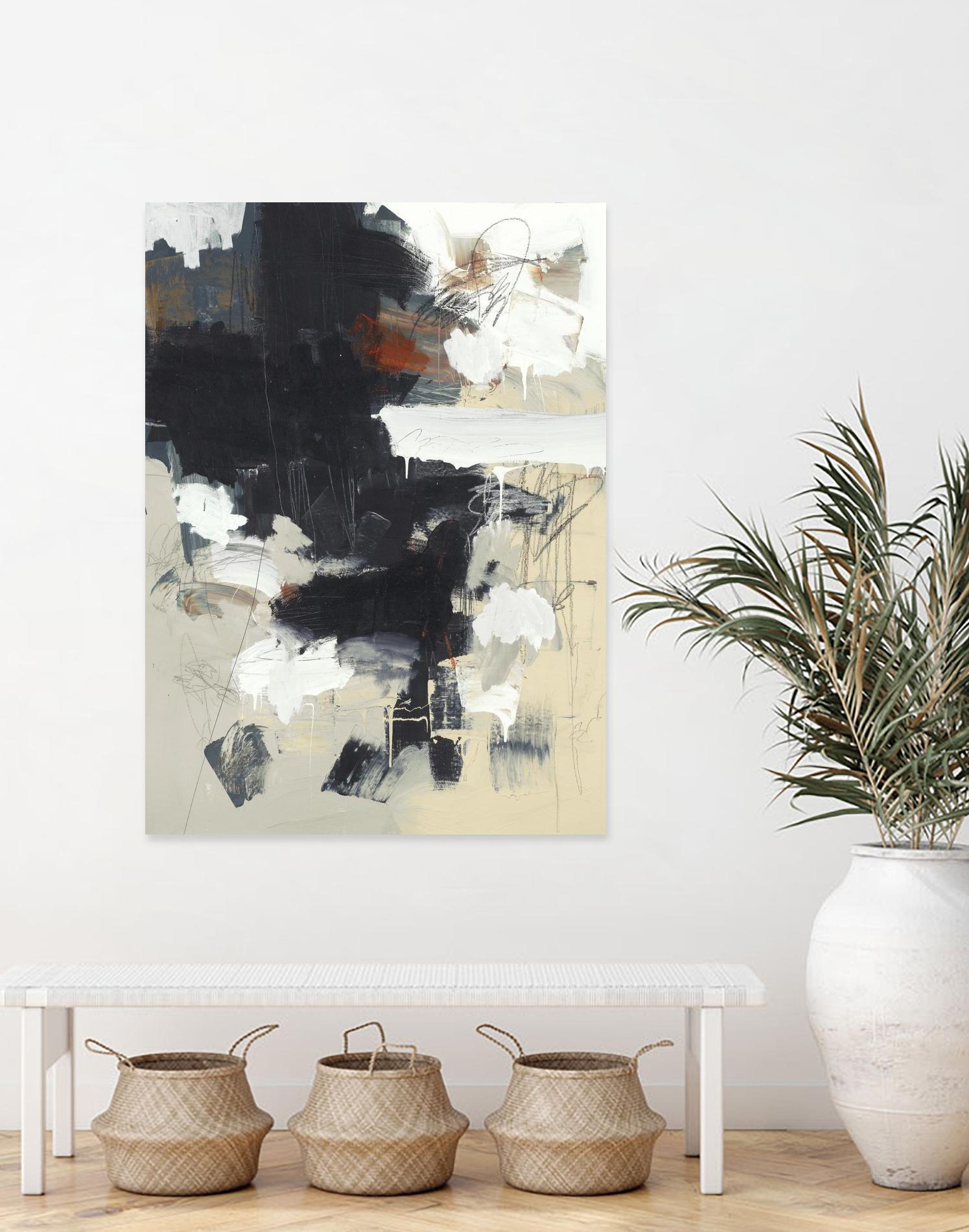 Written Then Forgotten by Brent Foreman on GIANT ART - blacks abstract