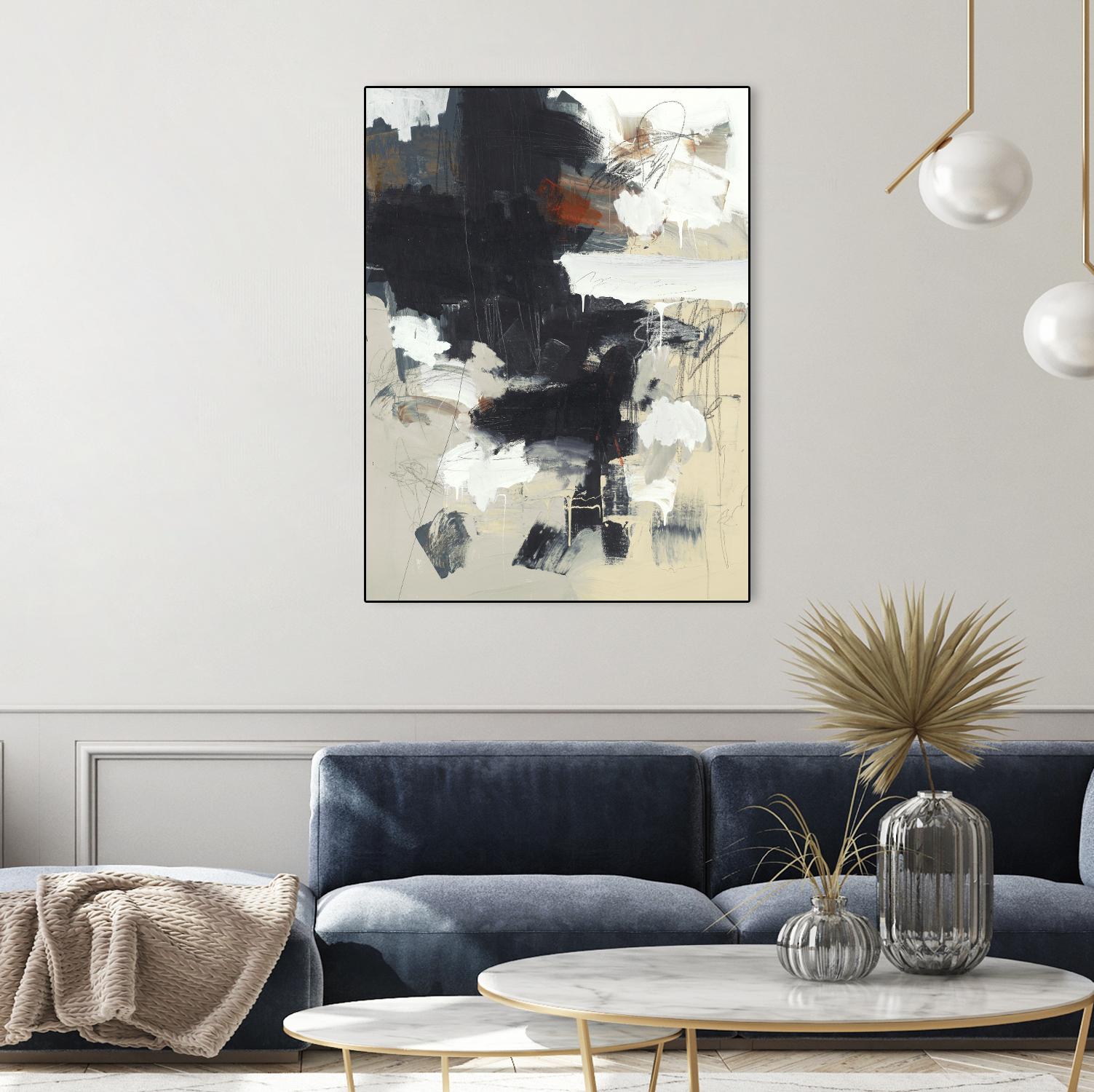 Written Then Forgotten by Brent Foreman on GIANT ART - blacks abstract