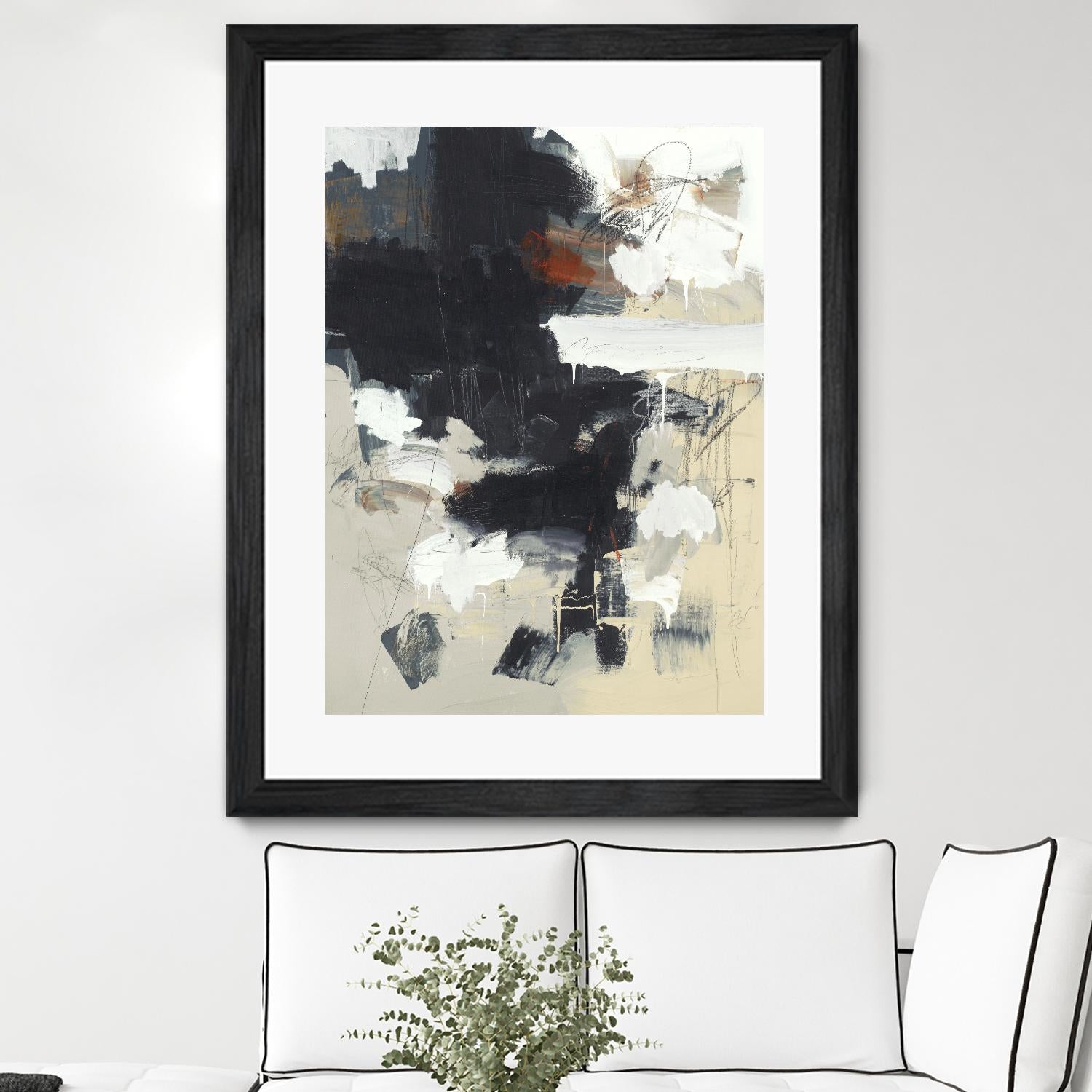 Written Then Forgotten by Brent Foreman on GIANT ART - blacks abstract