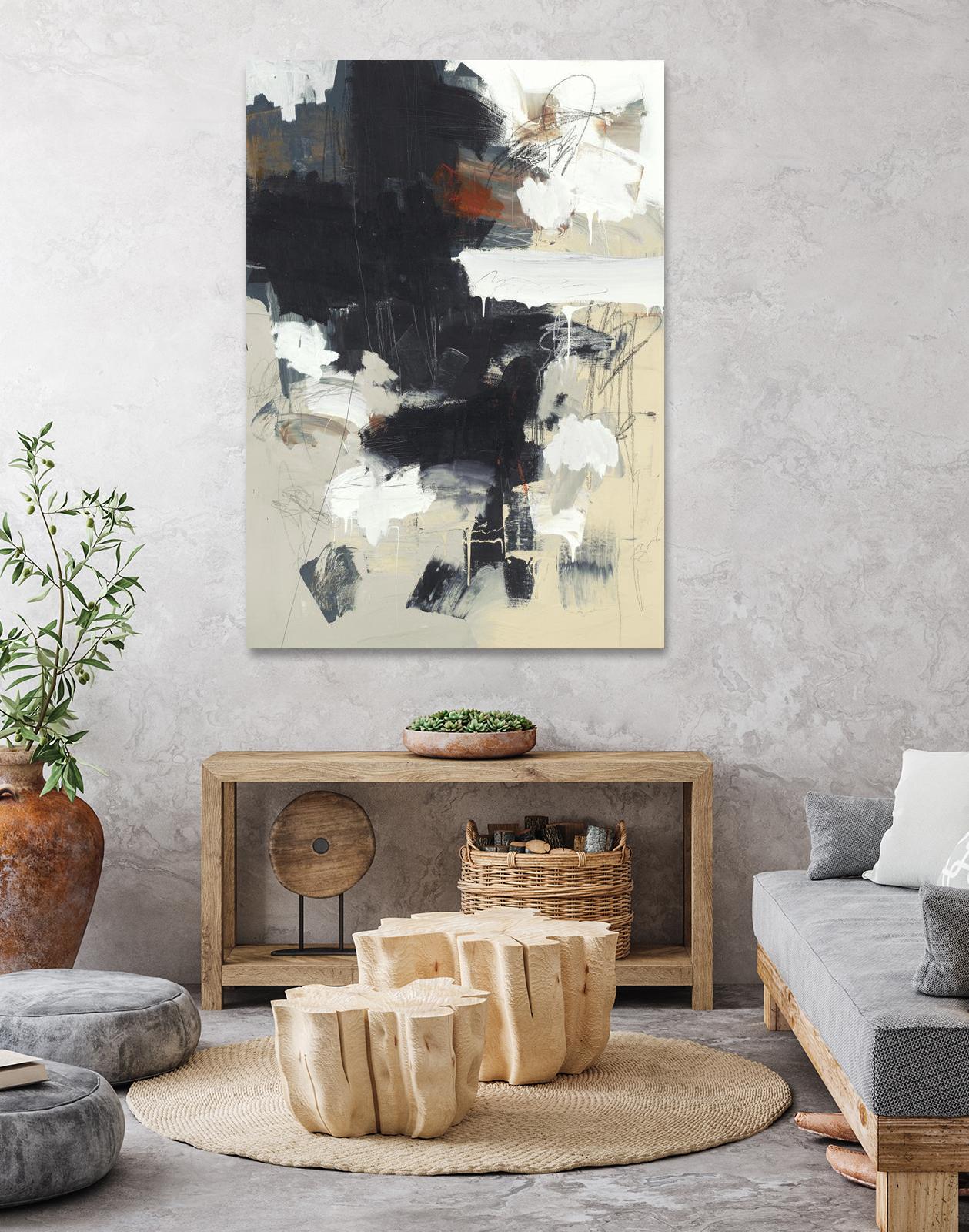 Written Then Forgotten by Brent Foreman on GIANT ART - blacks abstract