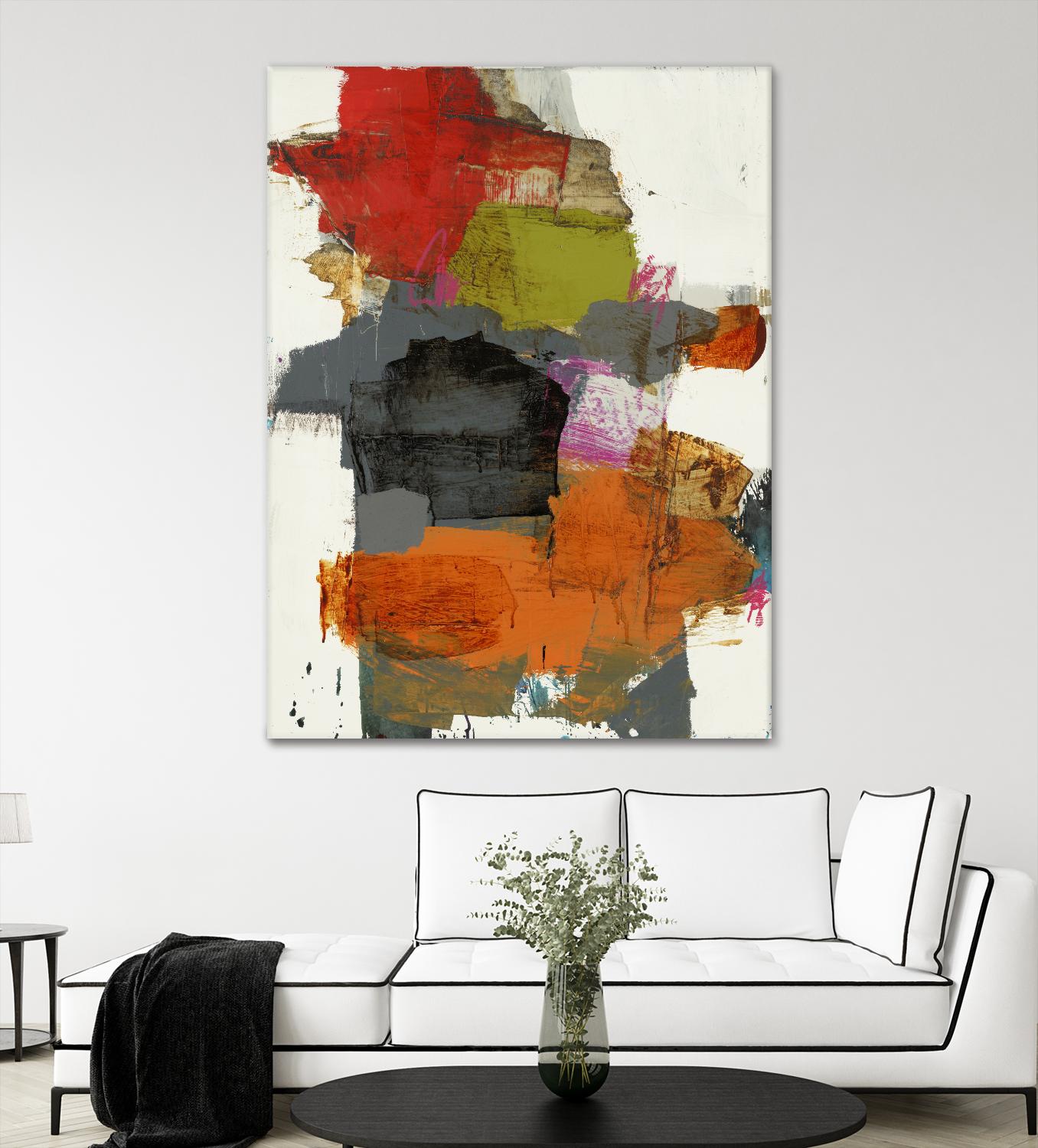 Tried & True II by Brent Foreman on GIANT ART - reds, oranges abstract