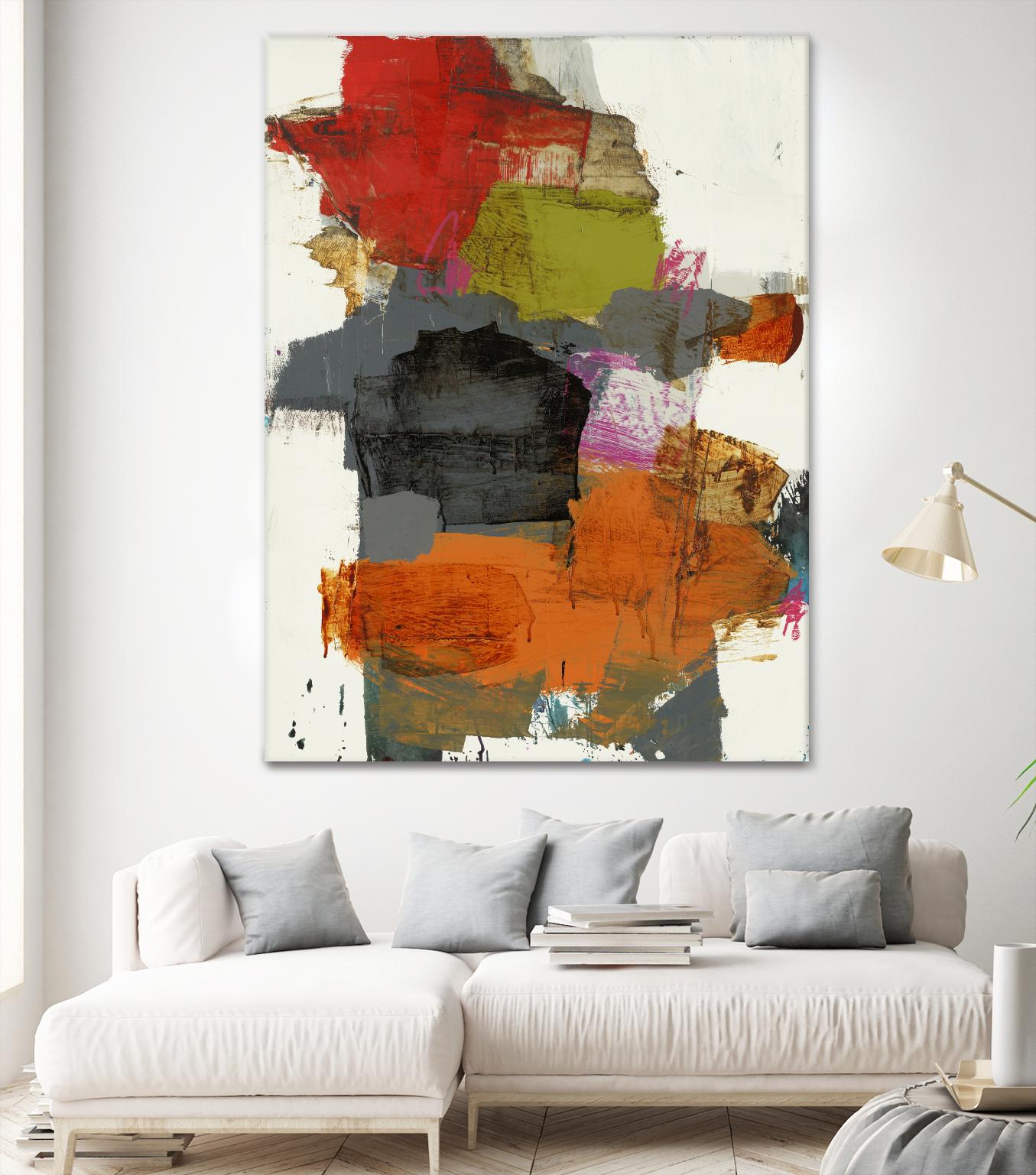Tried & True II by Brent Foreman on GIANT ART - reds, oranges abstract