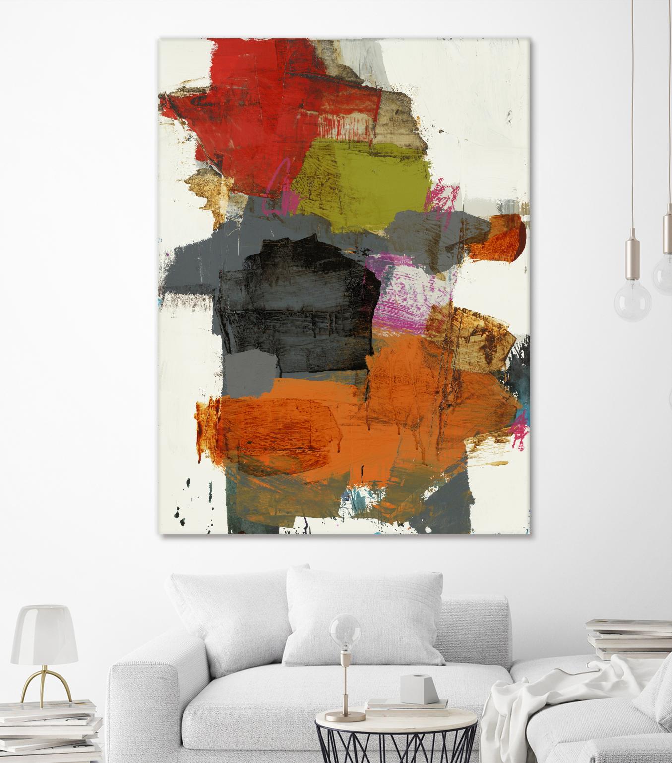 Tried & True II by Brent Foreman on GIANT ART - reds, oranges abstract