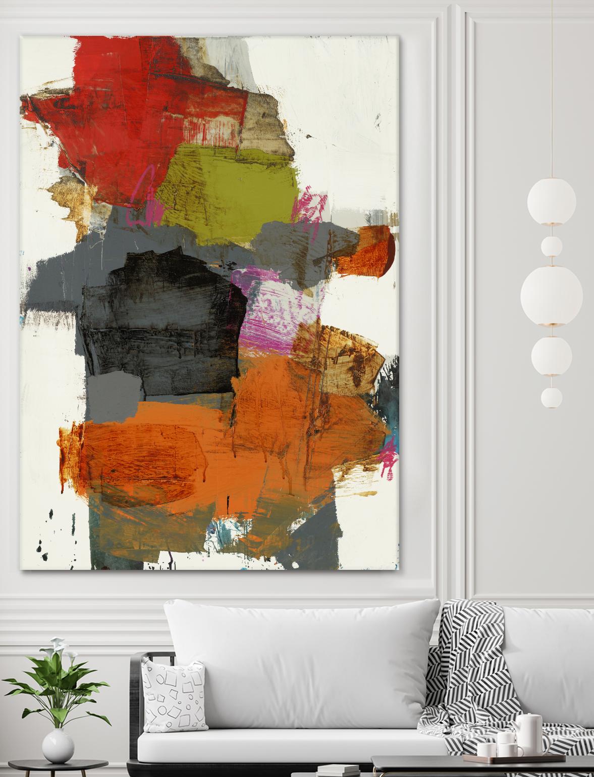 Tried & True II by Brent Foreman on GIANT ART - reds, oranges abstract