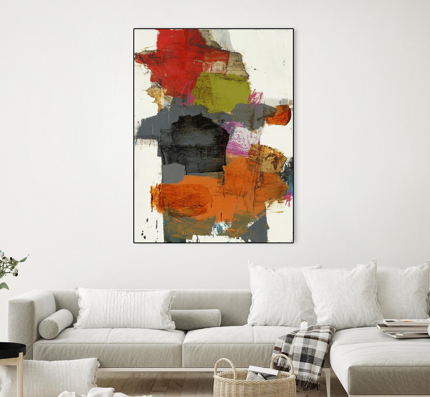 Tried & True II by Brent Foreman on GIANT ART - reds, oranges abstract