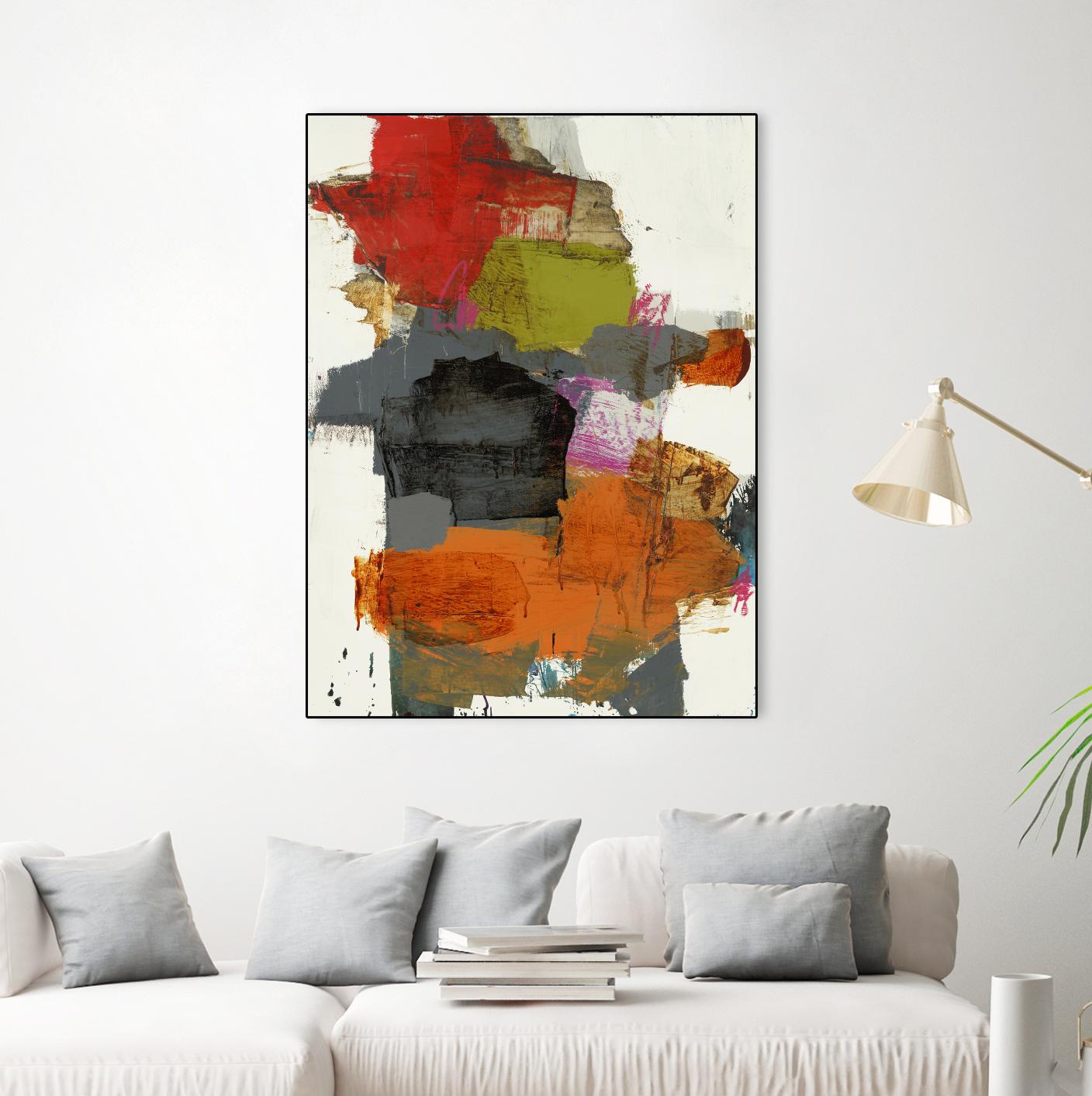 Tried & True II by Brent Foreman on GIANT ART - reds, oranges abstract