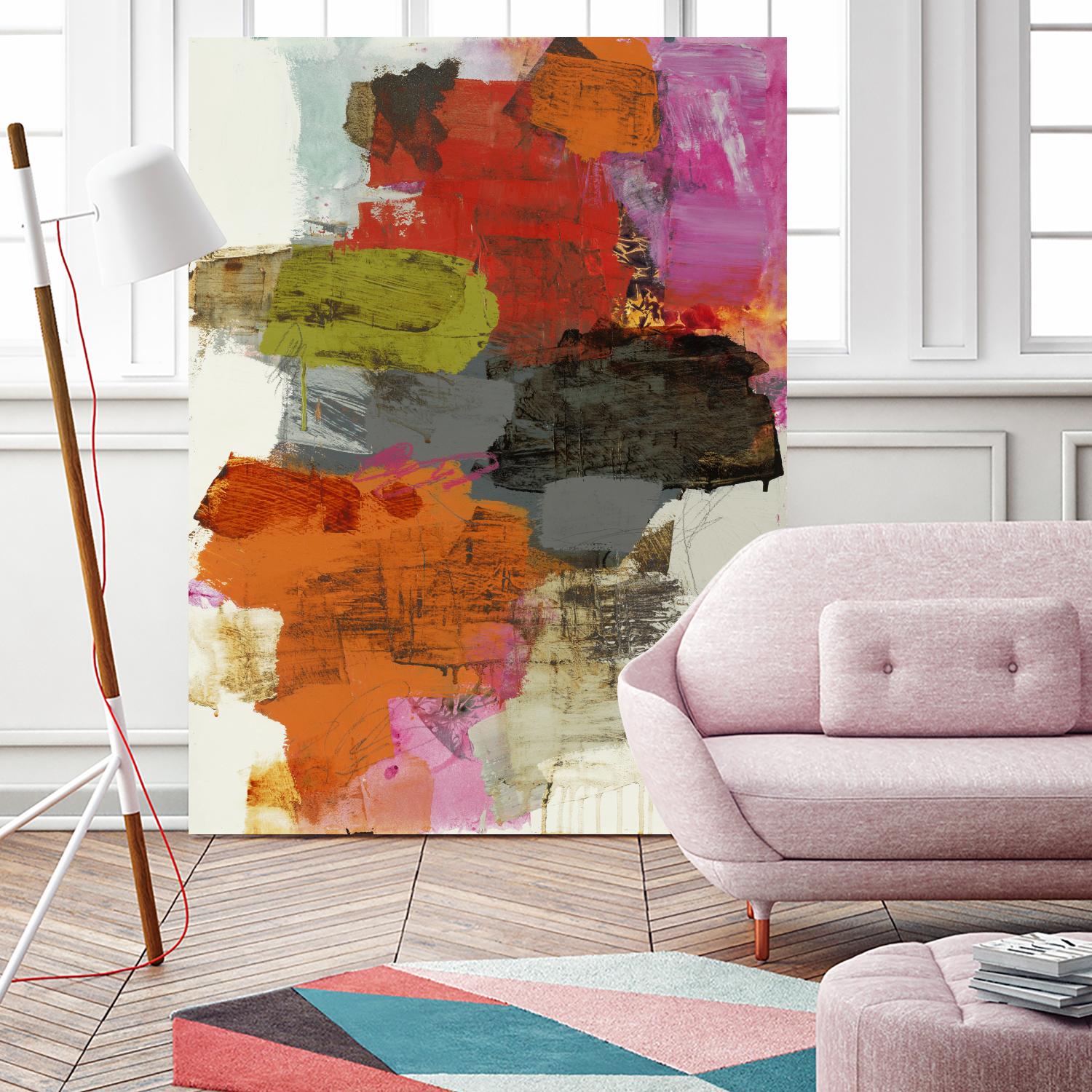 Tried & True III by Brent Foreman on GIANT ART - reds, oranges abstract