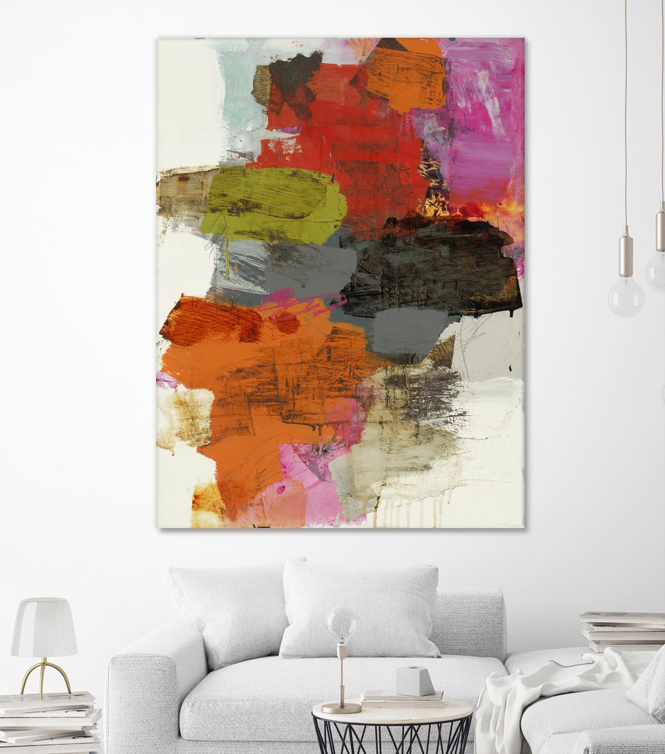 Tried & True III by Brent Foreman on GIANT ART - reds, oranges abstract