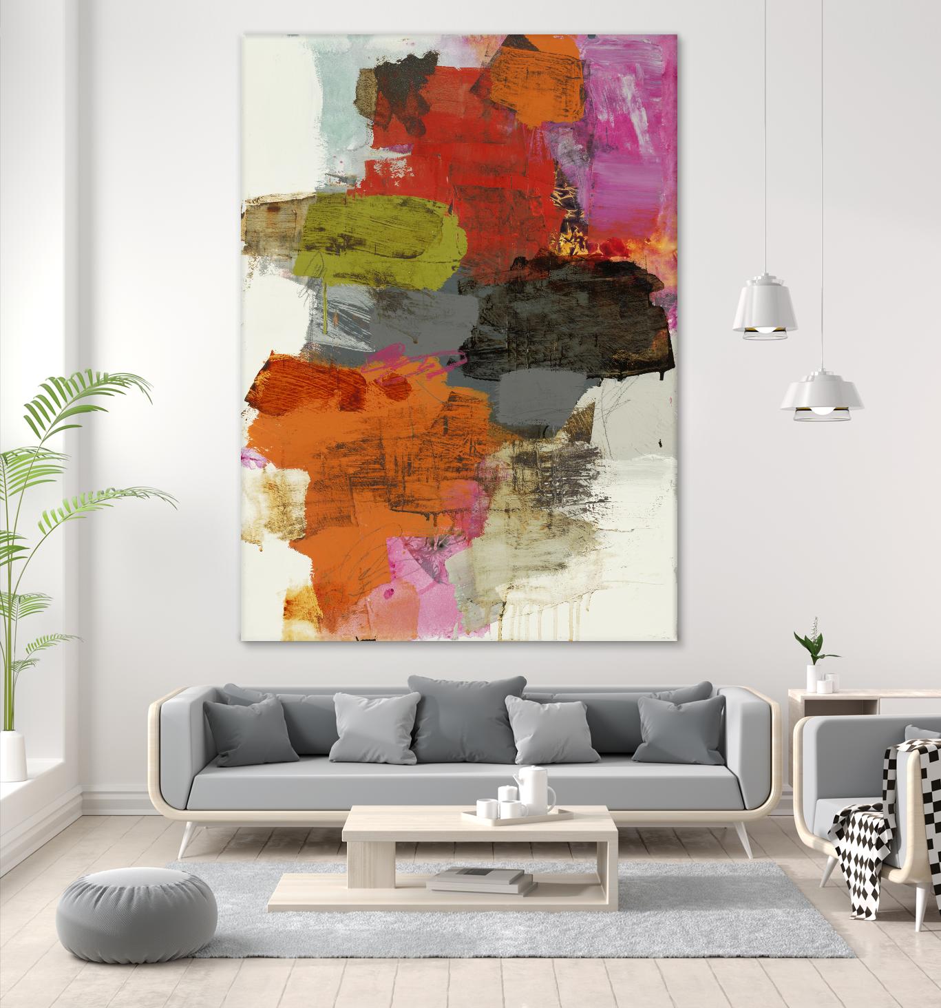 Tried & True III by Brent Foreman on GIANT ART - reds, oranges abstract