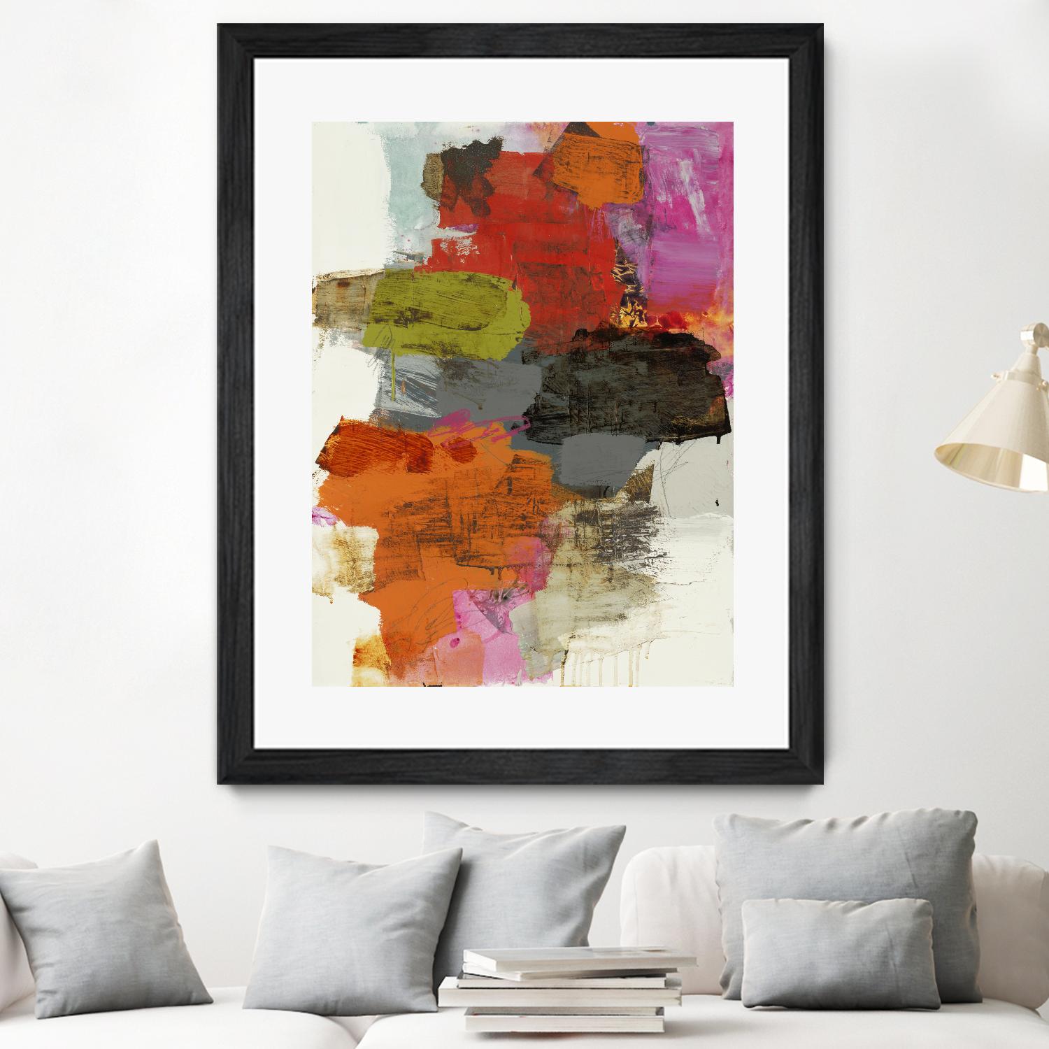 Tried & True III by Brent Foreman on GIANT ART - reds, oranges abstract