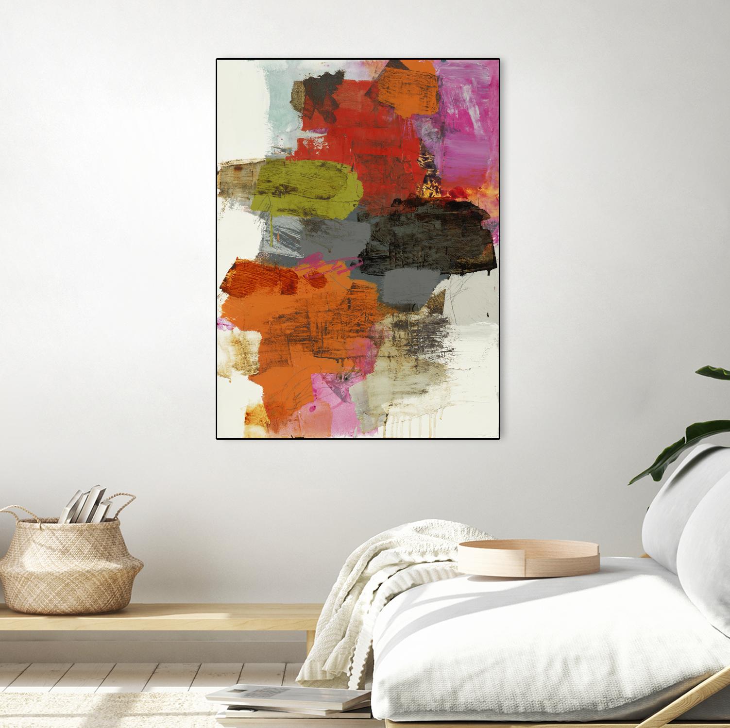 Tried & True III by Brent Foreman on GIANT ART - reds, oranges abstract