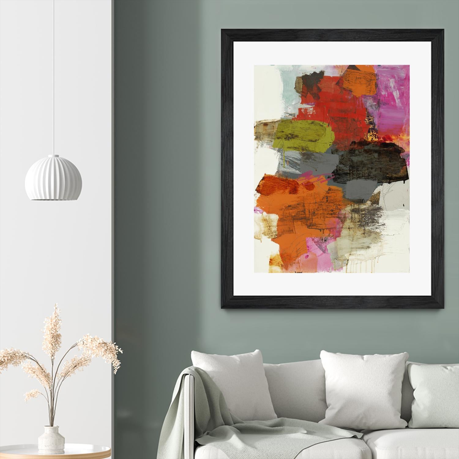 Tried & True III by Brent Foreman on GIANT ART - reds, oranges abstract