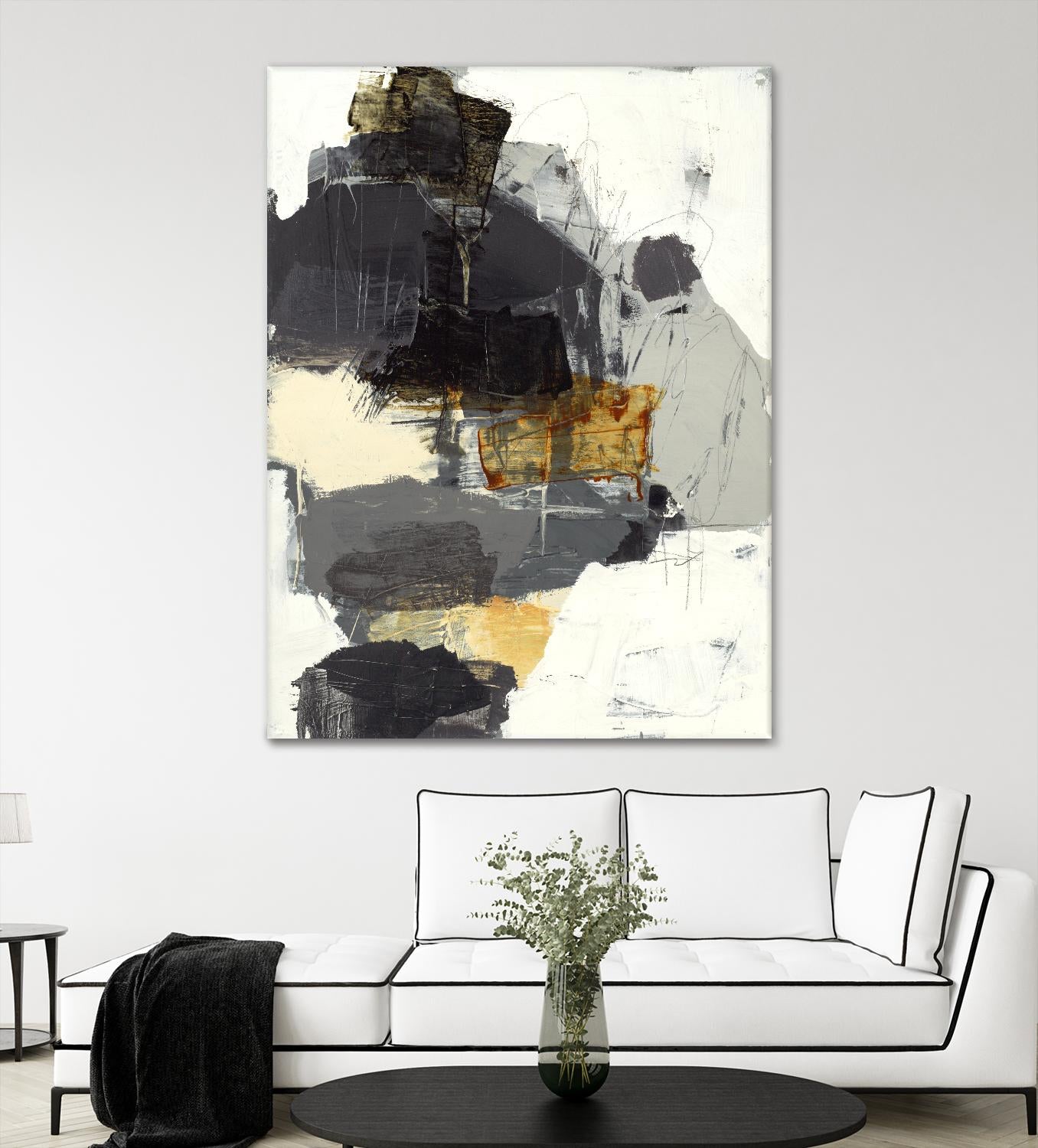 Monochrome Manta I by Brent Foreman on GIANT ART - grays abstract