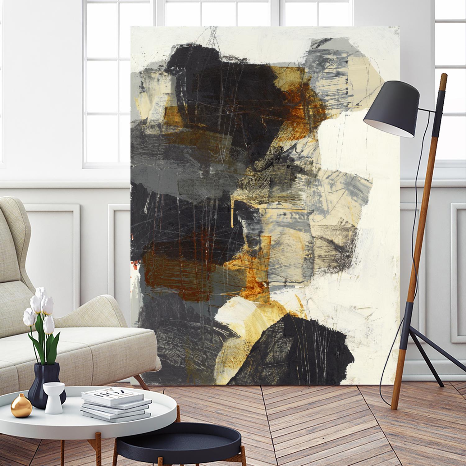 Monochrome Manta III by Brent Foreman on GIANT ART - grays abstract