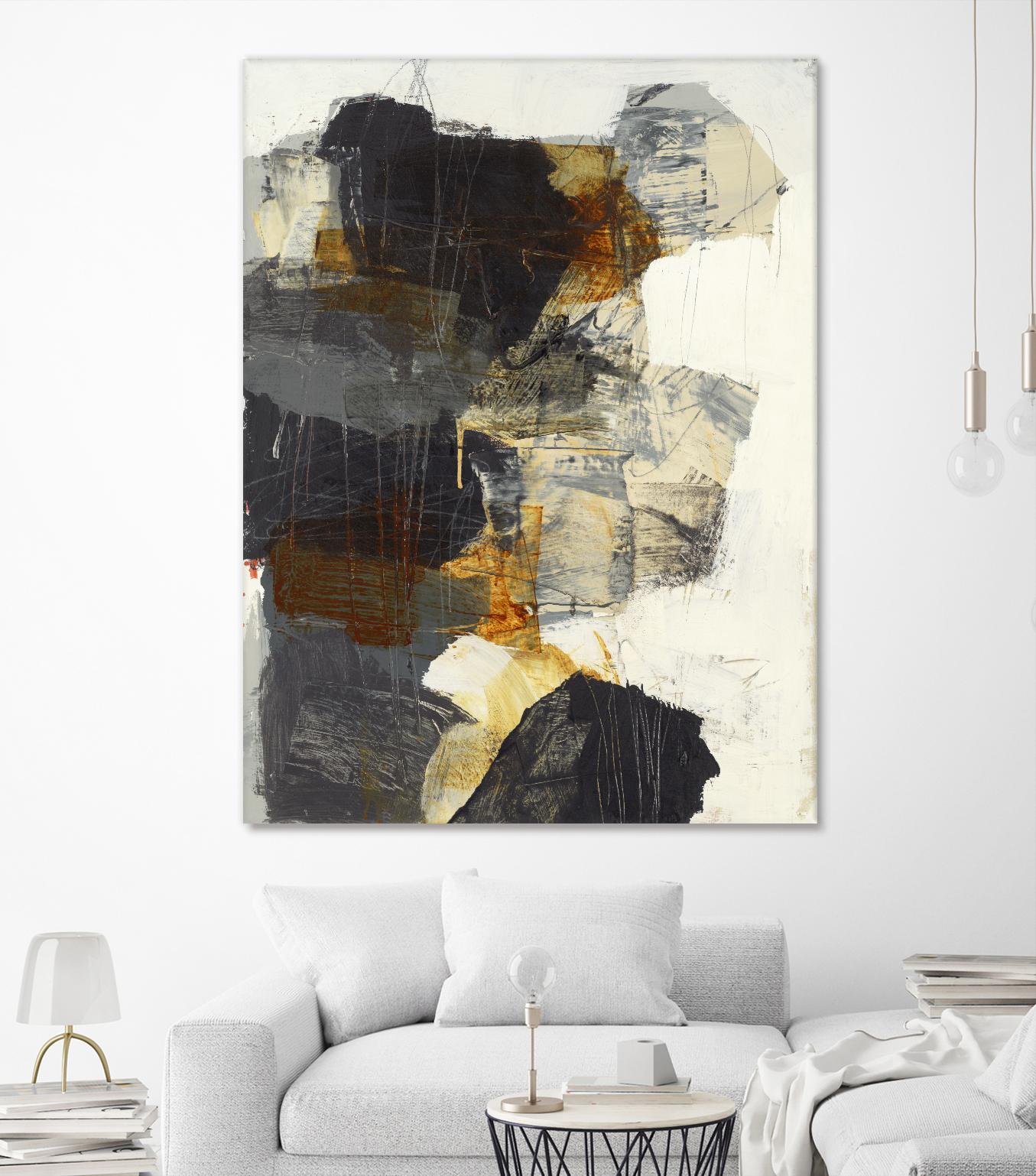 Monochrome Manta III by Brent Foreman on GIANT ART - grays abstract