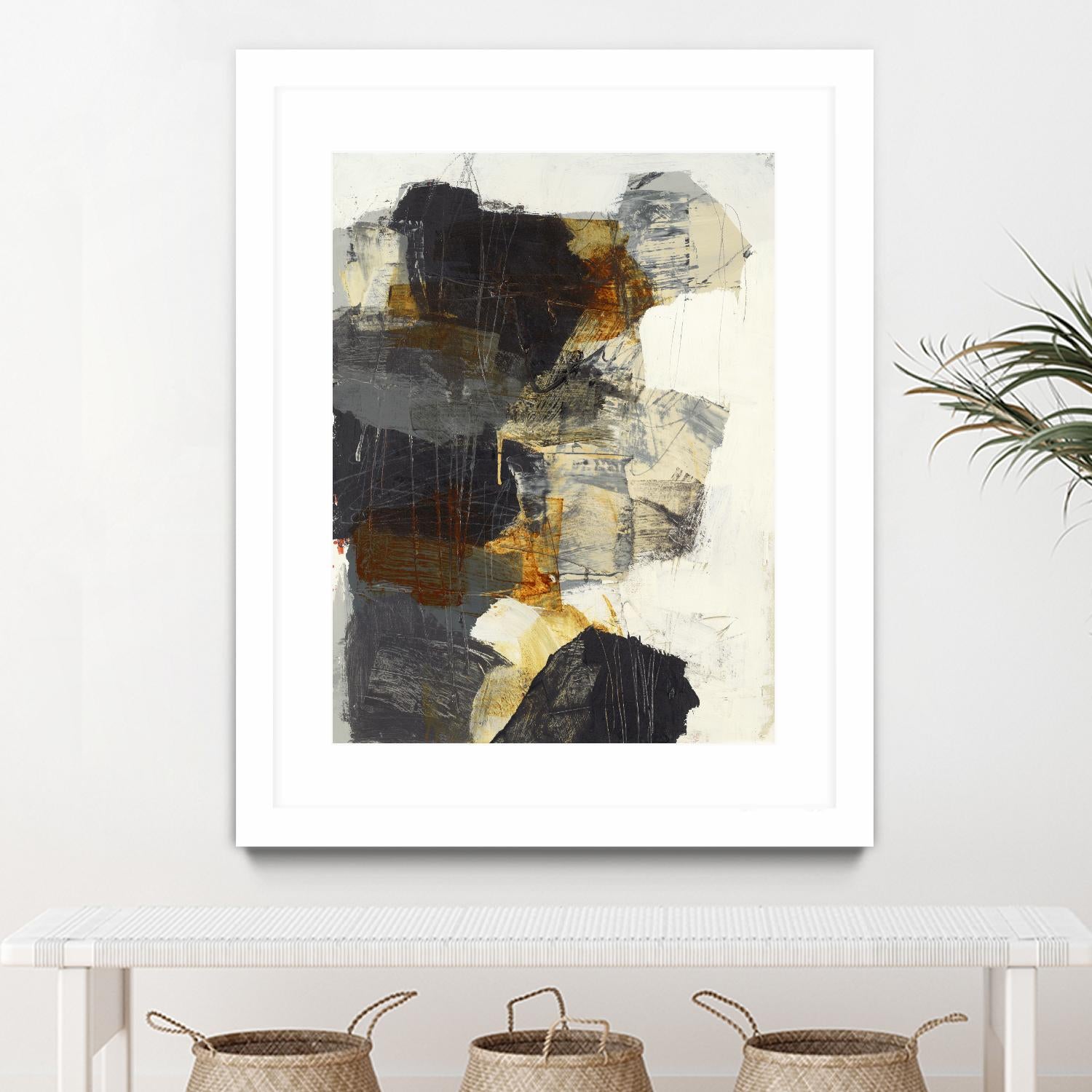 Monochrome Manta III by Brent Foreman on GIANT ART - grays abstract