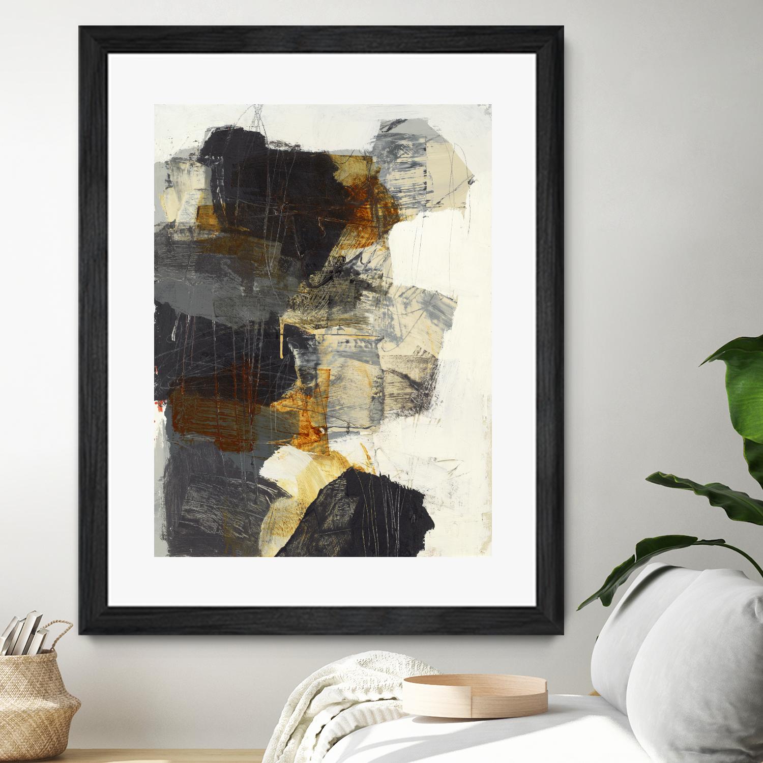 Monochrome Manta III by Brent Foreman on GIANT ART - grays abstract