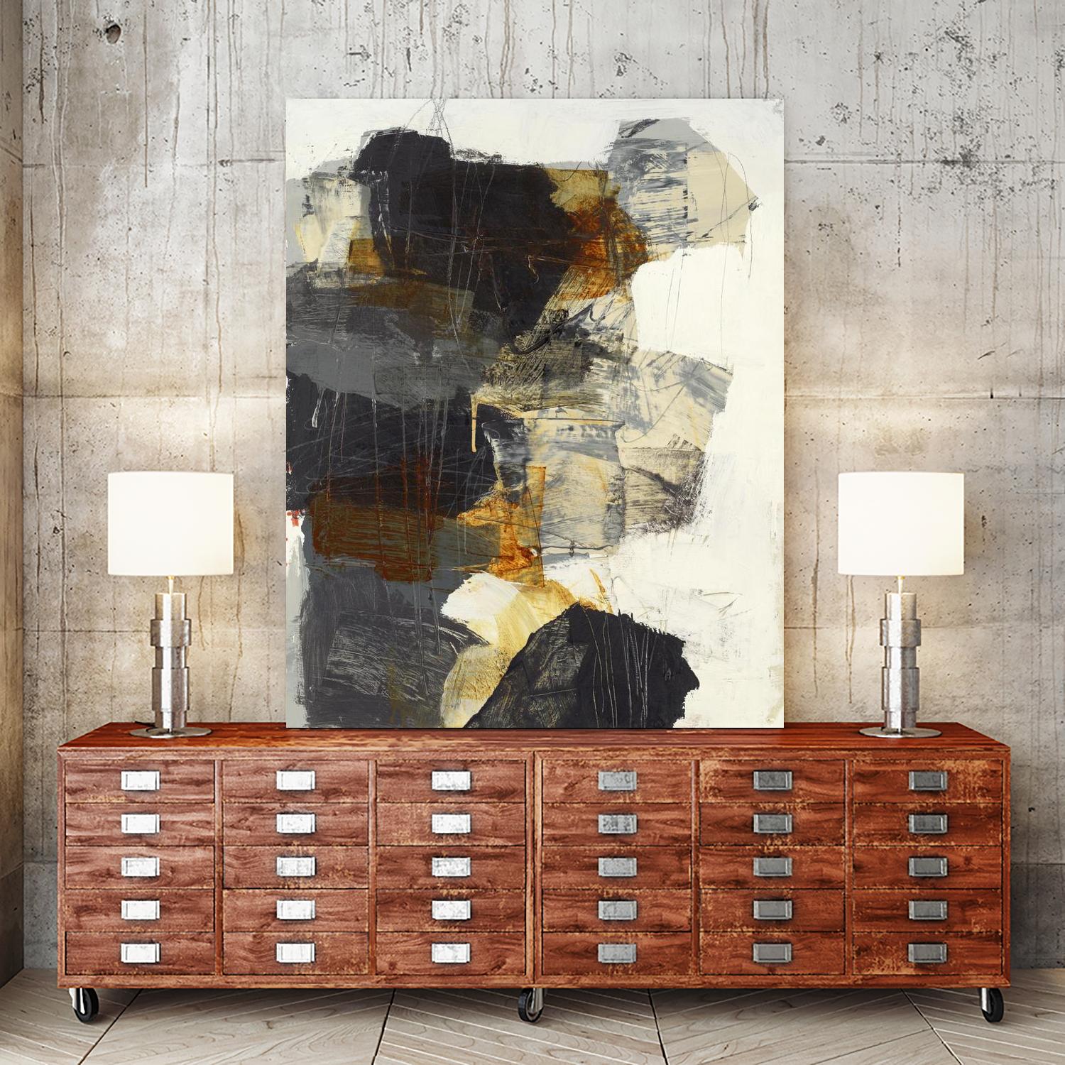 Monochrome Manta III by Brent Foreman on GIANT ART - grays abstract