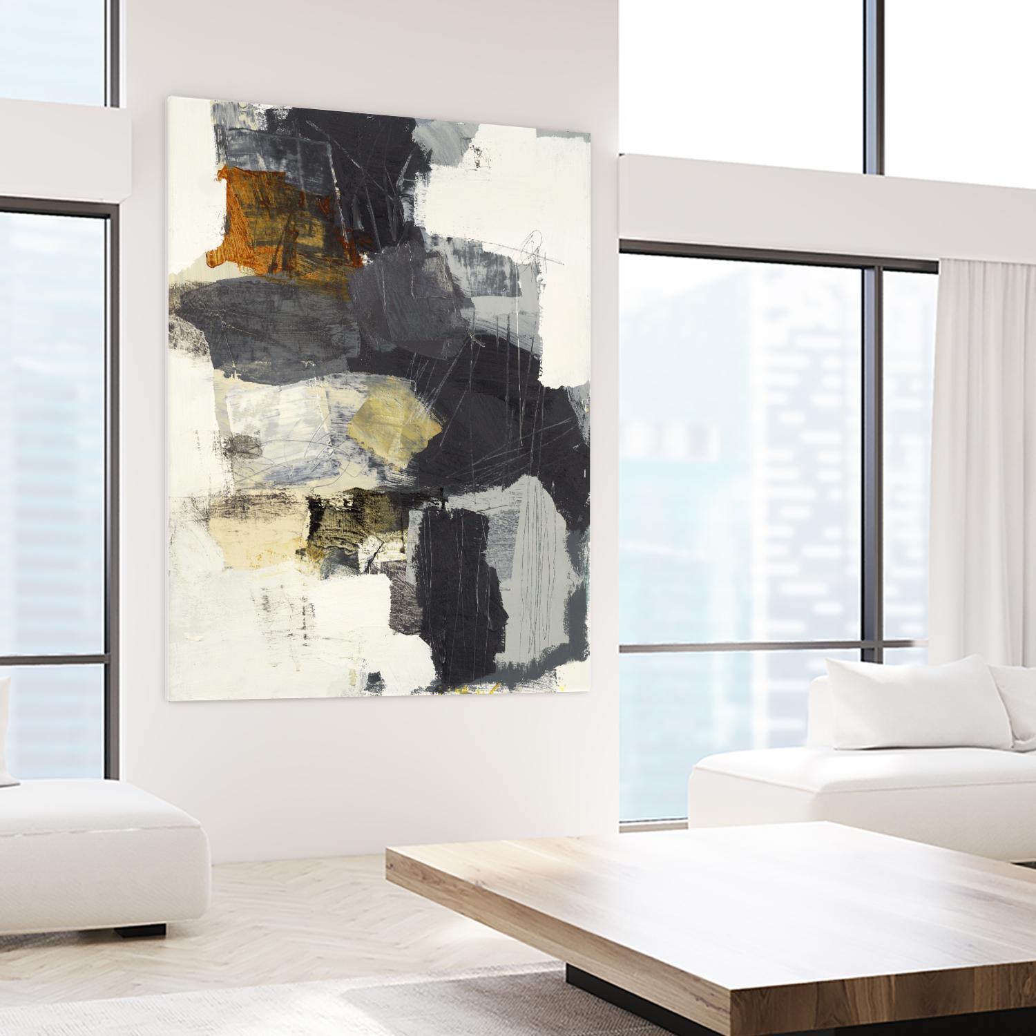 Monochrome Manta II by Brent Foreman on GIANT ART - grays abstract