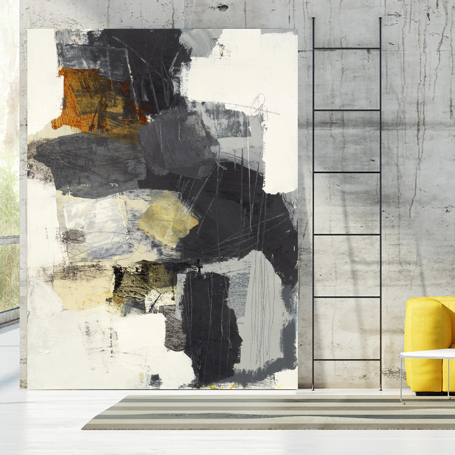 Monochrome Manta II by Brent Foreman on GIANT ART - grays abstract