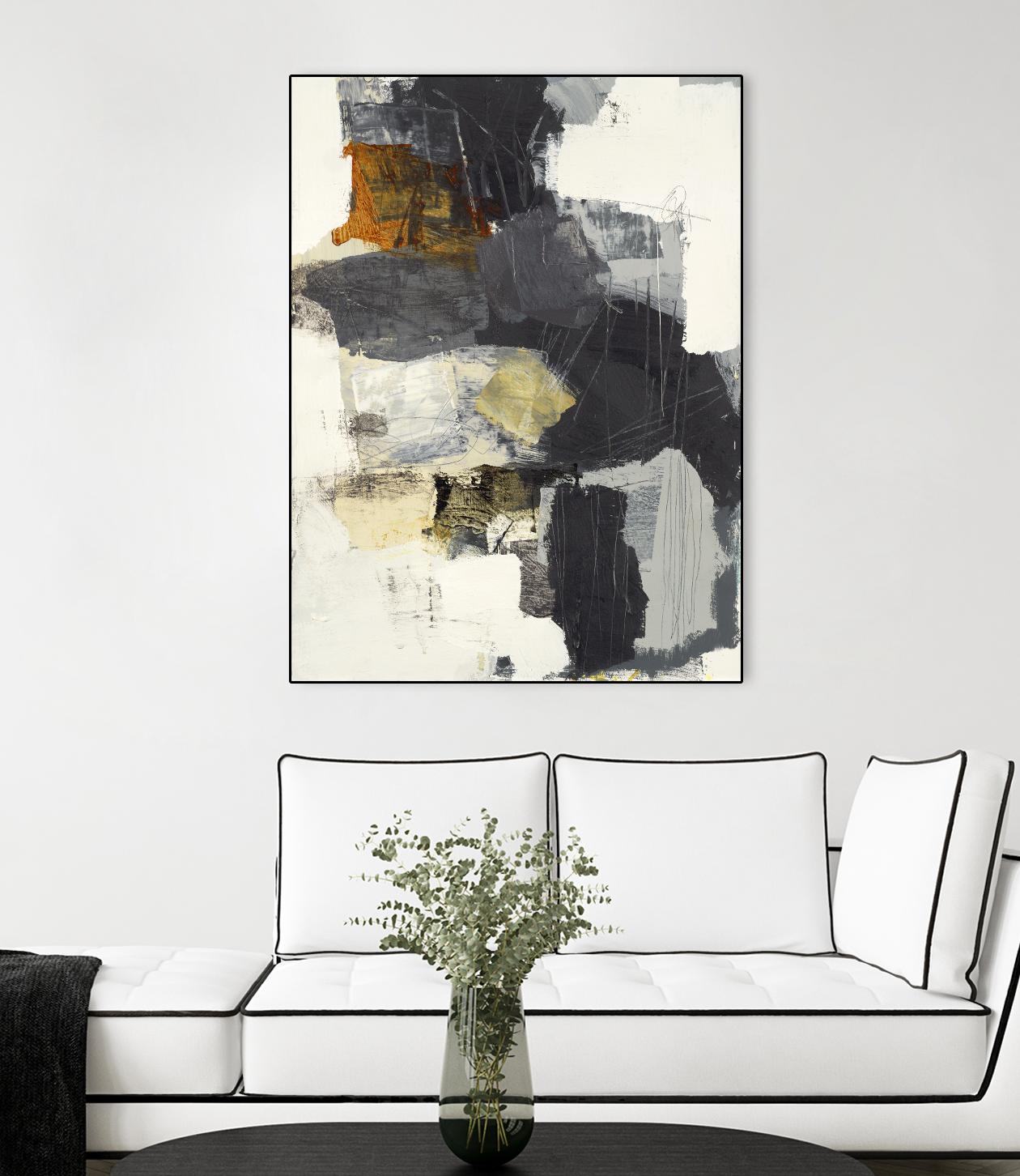 Monochrome Manta II by Brent Foreman on GIANT ART - grays abstract