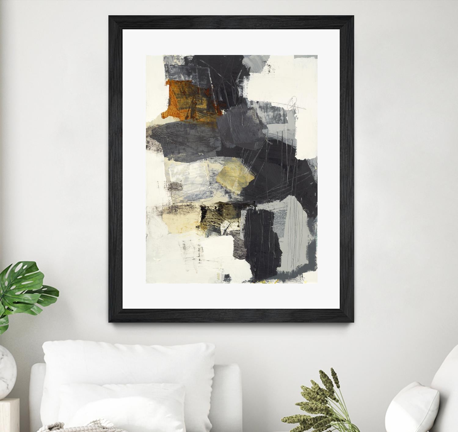 Monochrome Manta II by Brent Foreman on GIANT ART - grays abstract