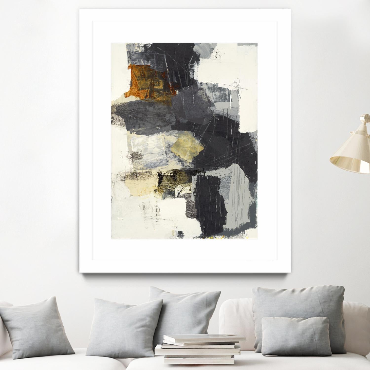 Monochrome Manta II by Brent Foreman on GIANT ART - grays abstract