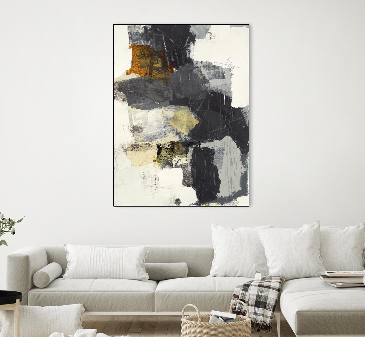 Monochrome Manta II by Brent Foreman on GIANT ART - grays abstract