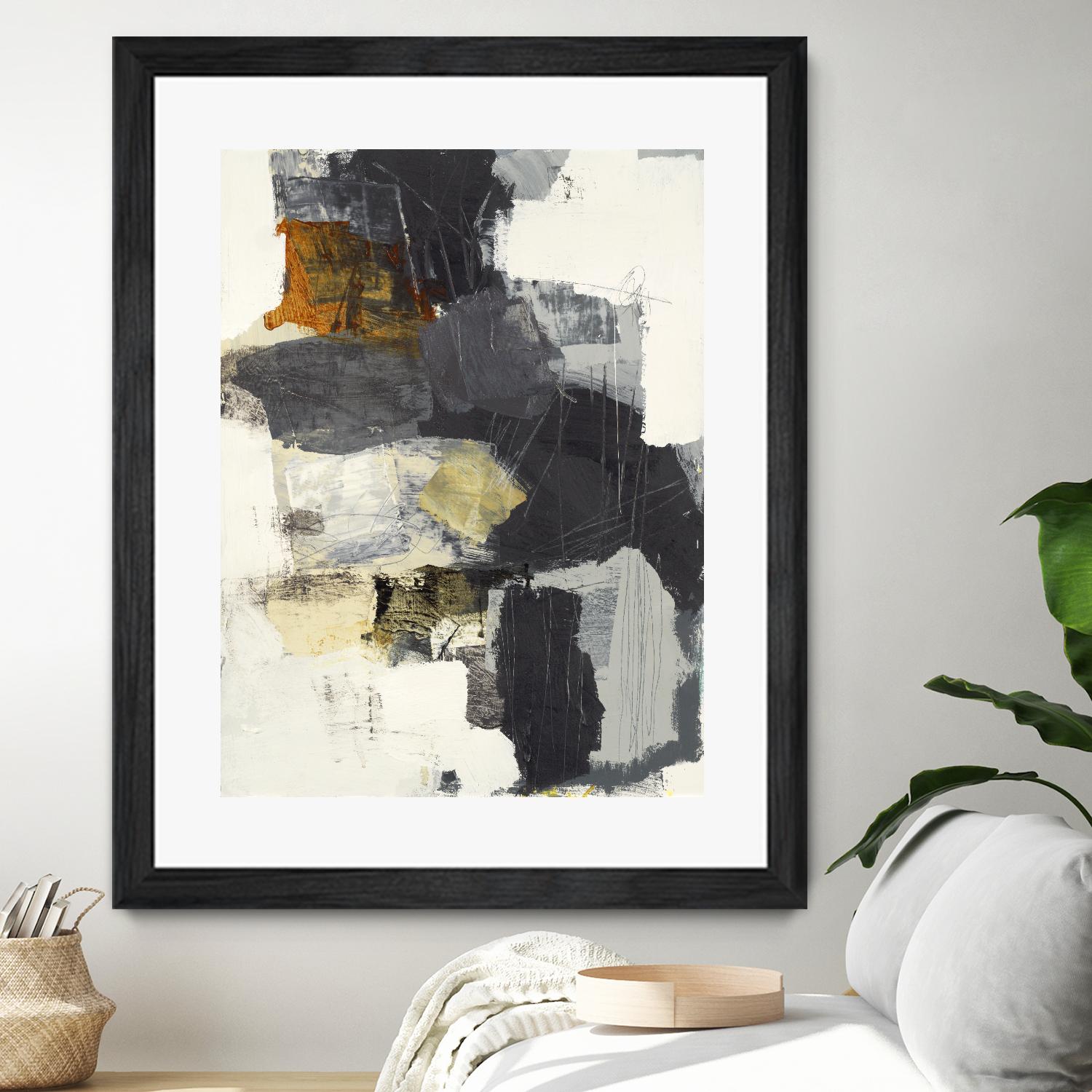 Monochrome Manta II by Brent Foreman on GIANT ART - grays abstract