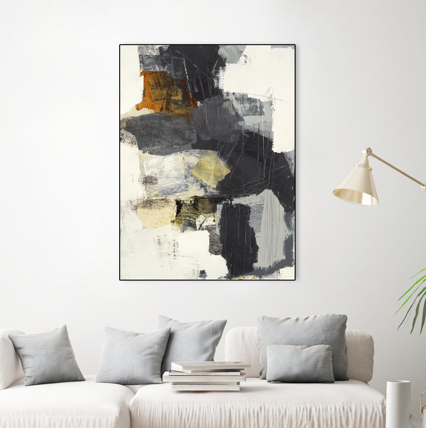 Monochrome Manta II by Brent Foreman on GIANT ART - grays abstract