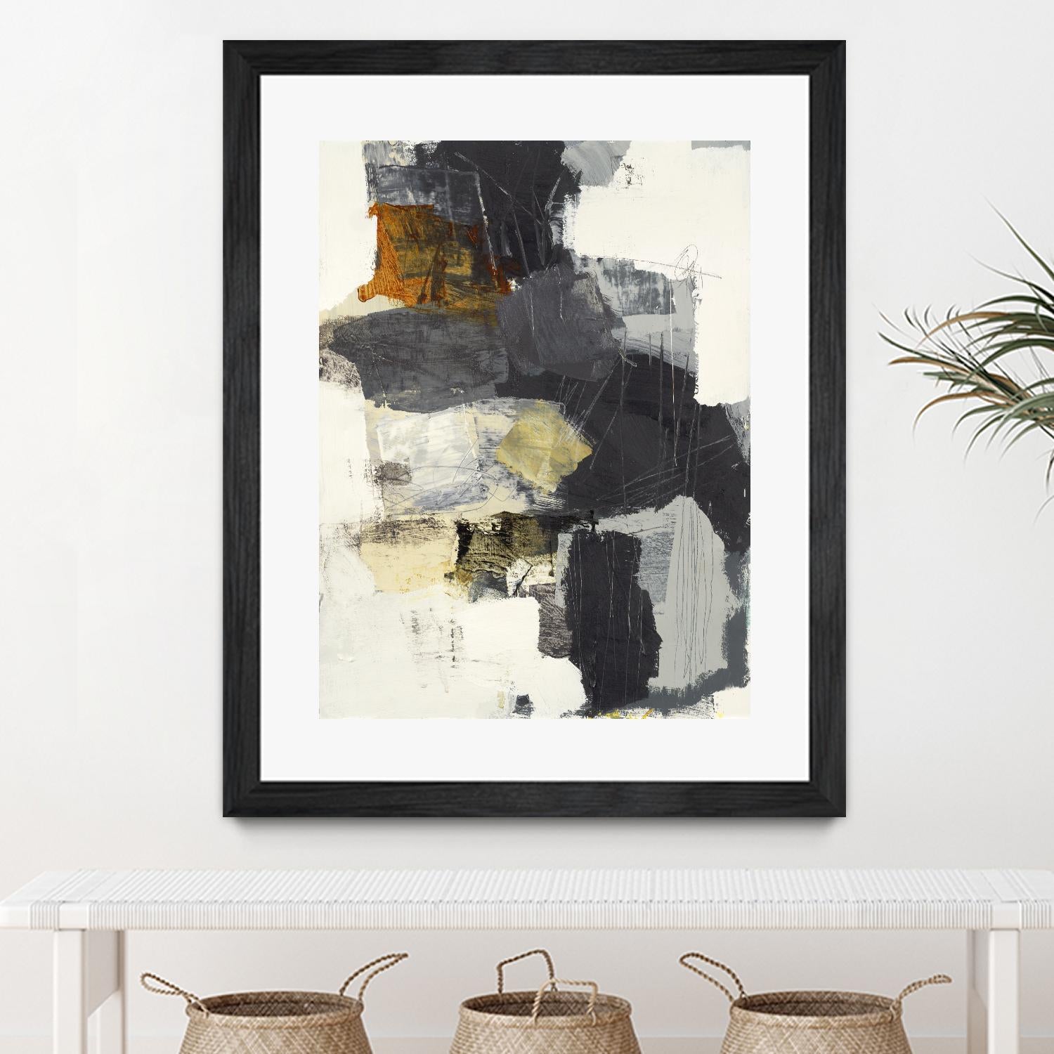 Monochrome Manta II by Brent Foreman on GIANT ART - grays abstract